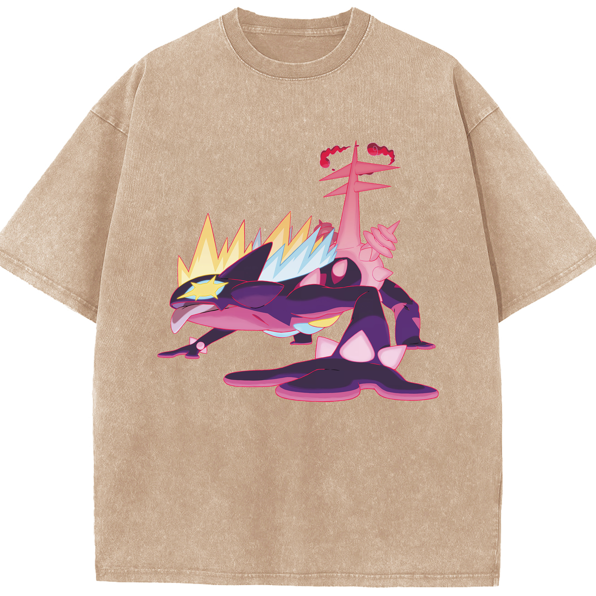 （画像用） ポケットモンスター Pokémon 綿100% ヴィンテージ風 半袖Tシャツ（フロントプリント）