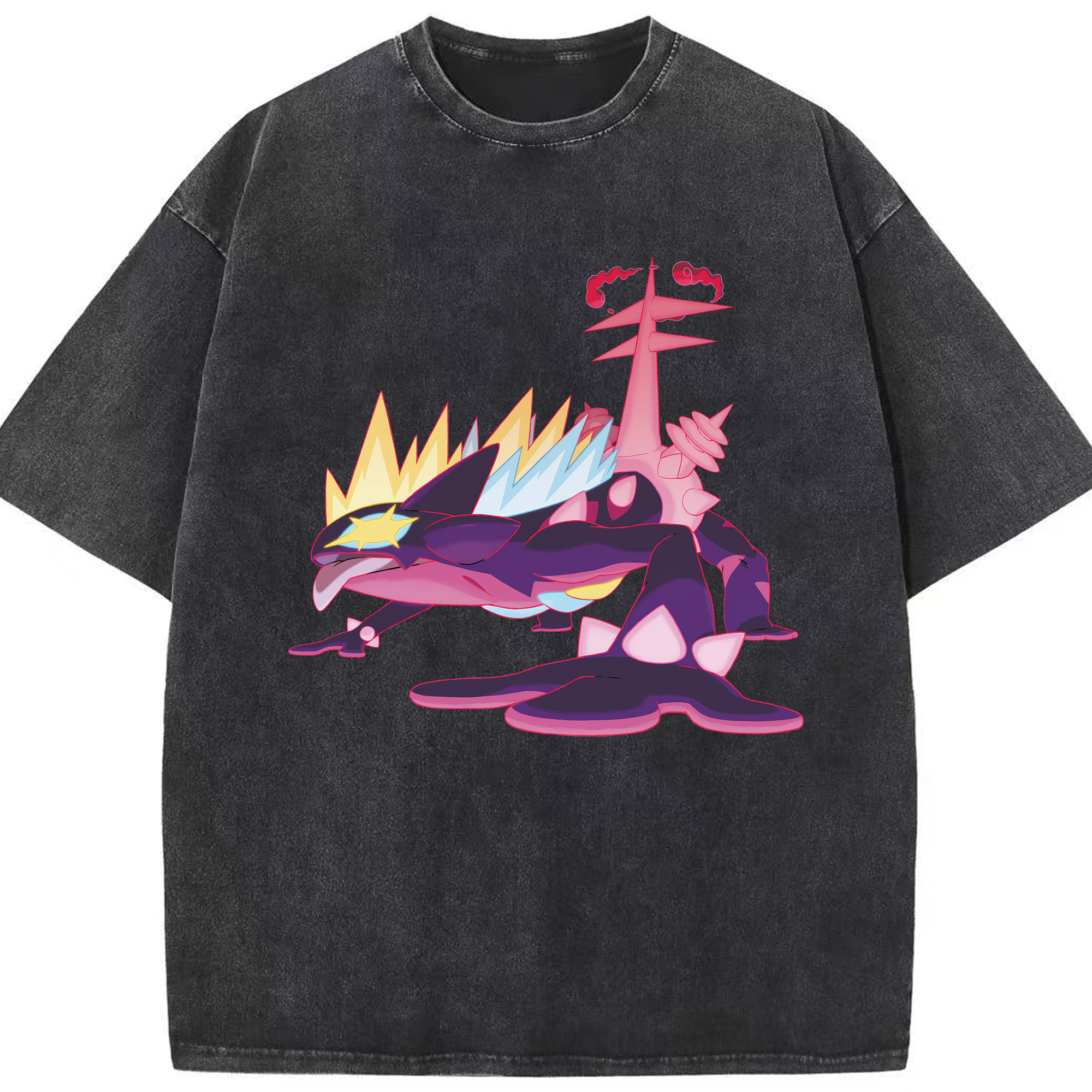（画像用） ポケットモンスター Pokémon 綿100% ヴィンテージ風 半袖Tシャツ（フロントプリント）