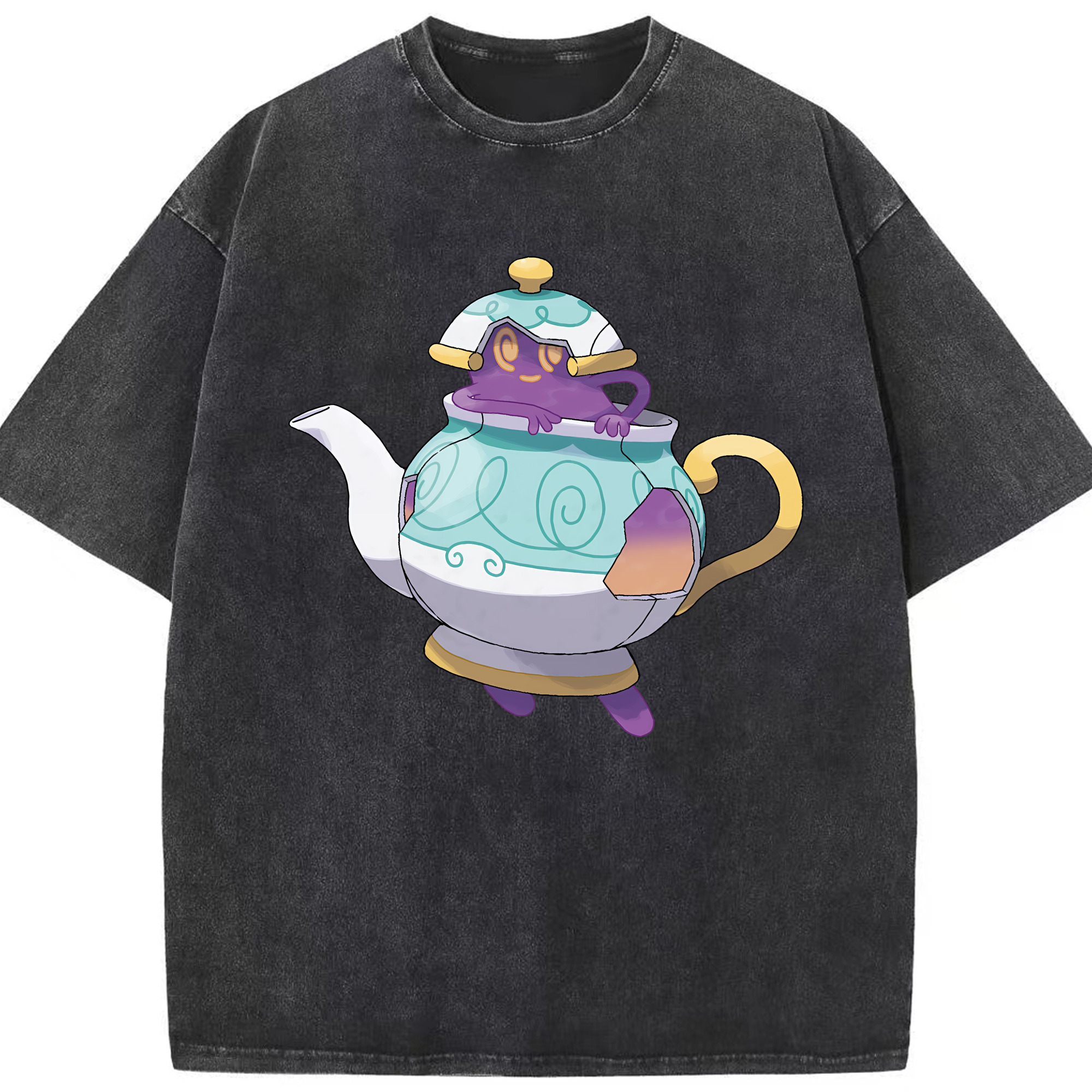 （画像用） ポケットモンスター Pokémon 綿100% ヴィンテージ風 半袖Tシャツ（フロントプリント）