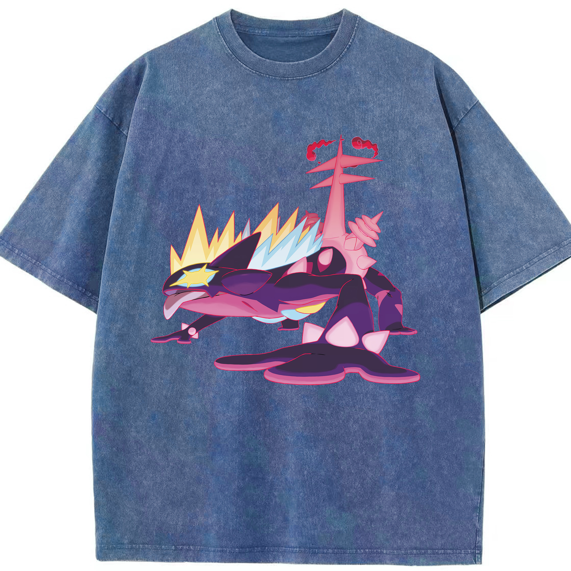 （画像用） ポケットモンスター Pokémon 綿100% ヴィンテージ風 半袖Tシャツ（フロントプリント）