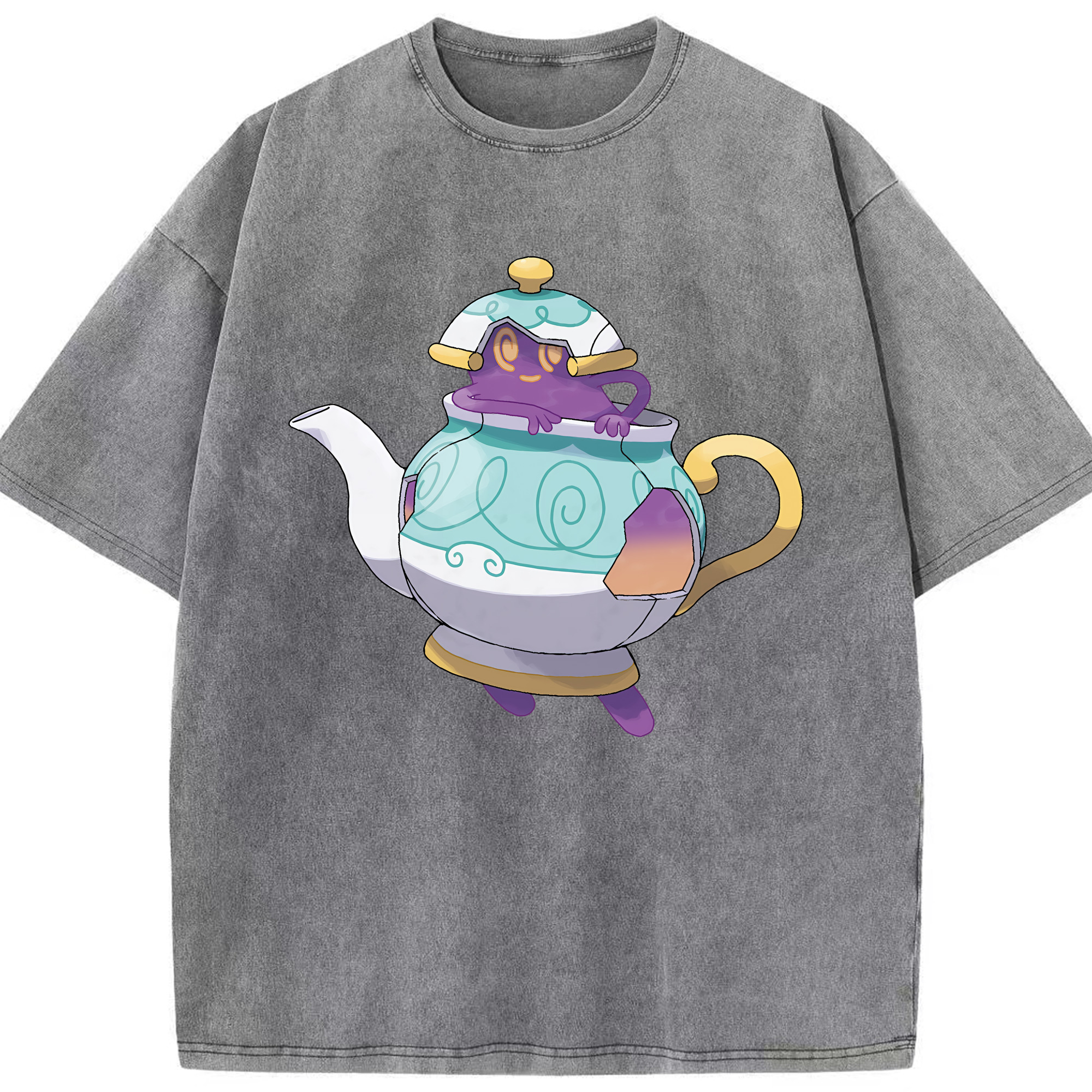 （画像用） ポケットモンスター Pokémon 綿100% ヴィンテージ風 半袖Tシャツ（フロントプリント）