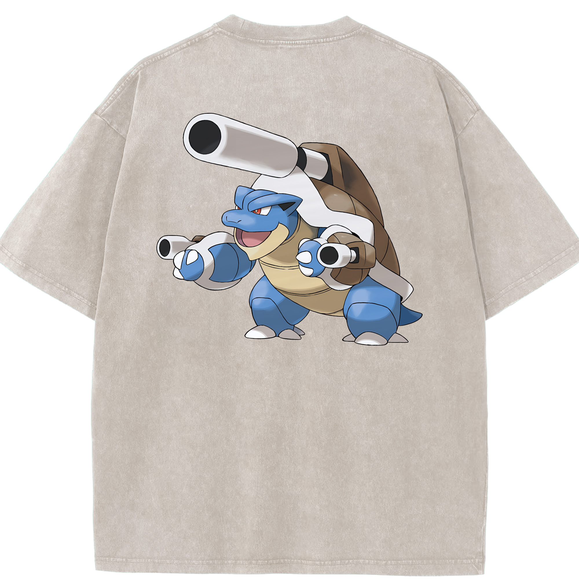 （画像用） ポケットモンスター Pokémon 綿100% ヴィンテージ風 半袖Tシャツ（背面プリント）