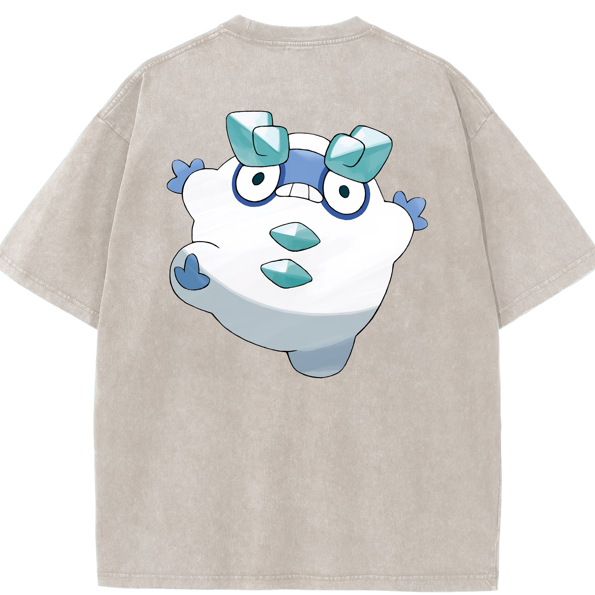 （画像用） ポケットモンスター Pokémon 綿100% ヴィンテージ風 半袖Tシャツ（背面プリント）