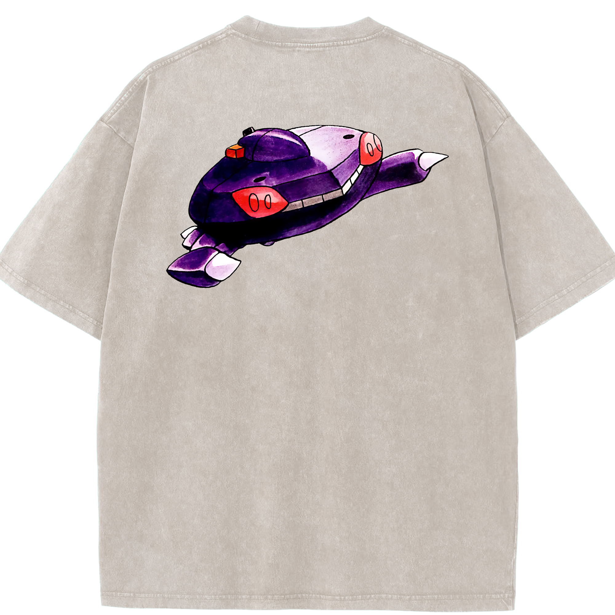 （画像用） ポケットモンスター Pokémon 綿100% ヴィンテージ風 半袖Tシャツ（背面プリント）