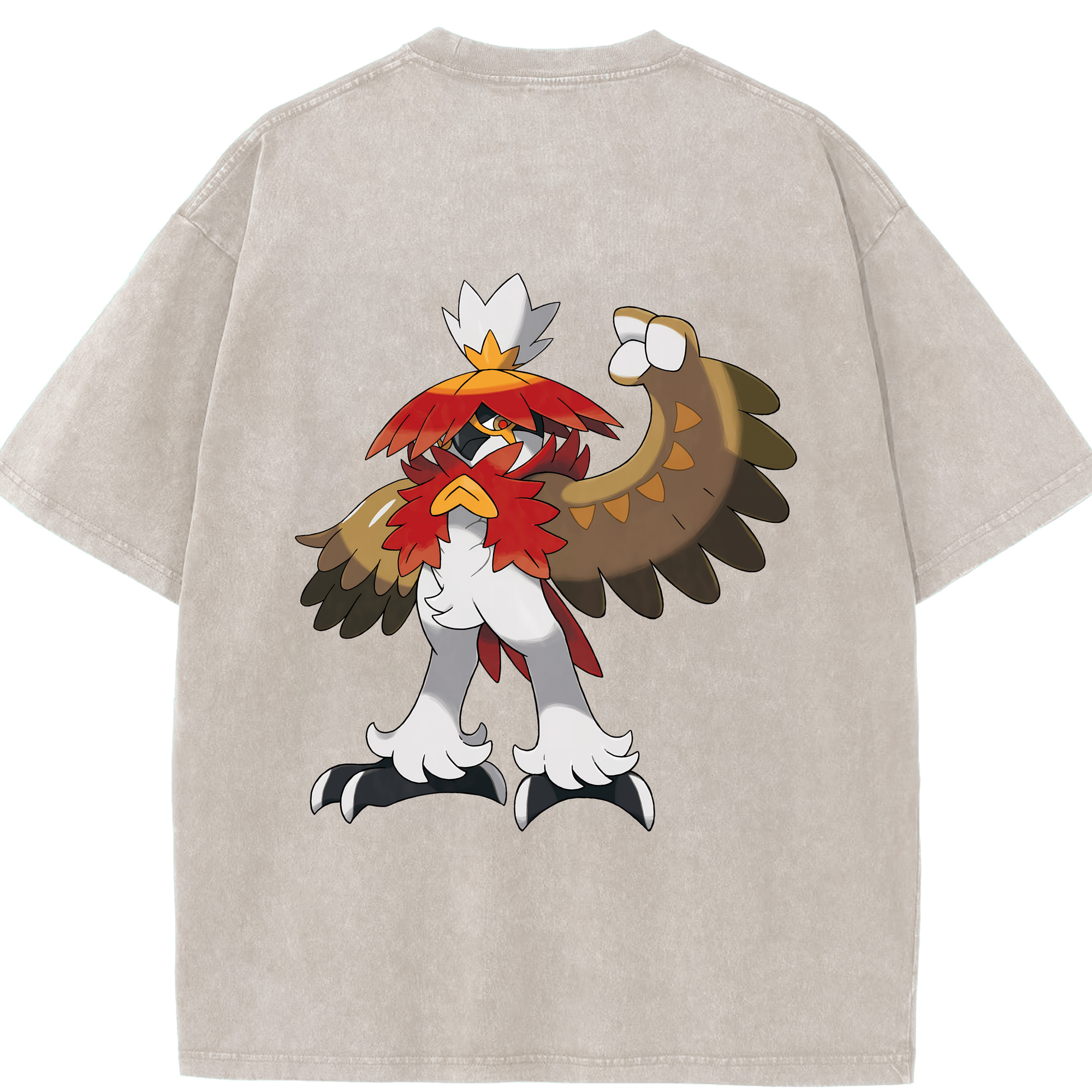 （画像用） ポケットモンスター Pokémon 綿100% ヴィンテージ風 半袖Tシャツ（背面プリント）