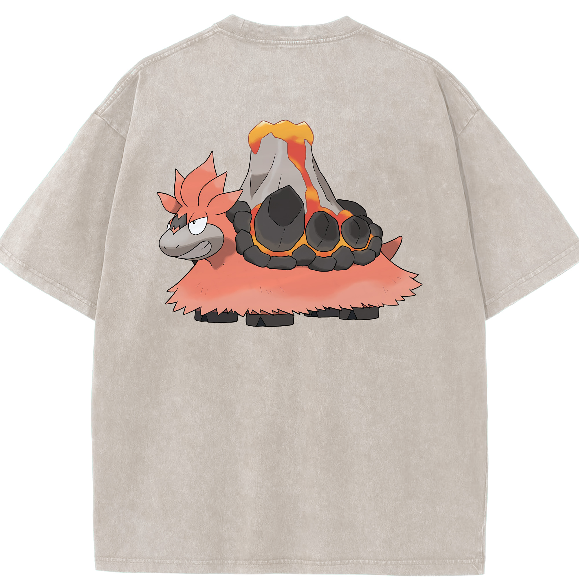 （画像用） ポケットモンスター Pokémon 綿100% ヴィンテージ風 半袖Tシャツ（背面プリント）