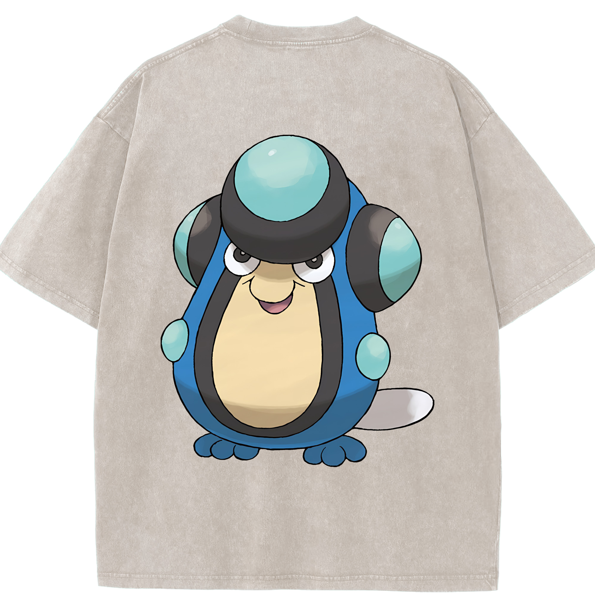 （画像用） ポケットモンスター Pokémon 綿100% ヴィンテージ風 半袖Tシャツ（背面プリント）