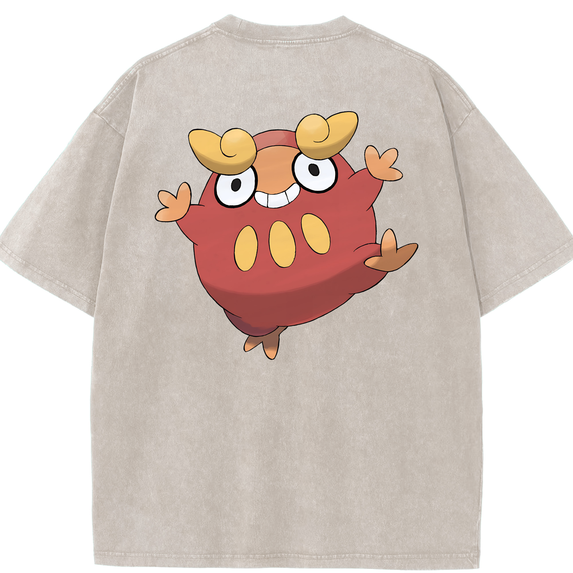 （画像用） ポケットモンスター Pokémon 綿100% ヴィンテージ風 半袖Tシャツ（背面プリント）