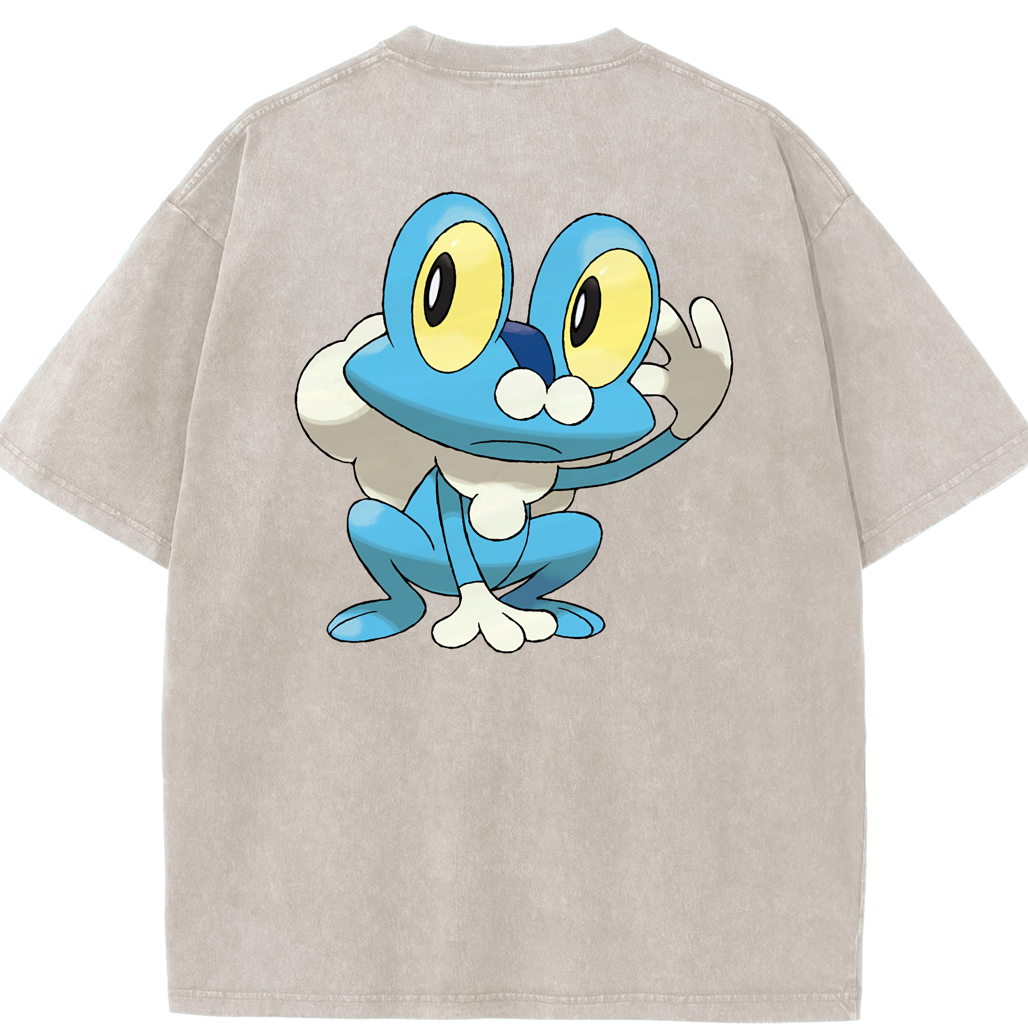 （画像用） ポケットモンスター Pokémon 綿100% ヴィンテージ風 半袖Tシャツ（背面プリント）