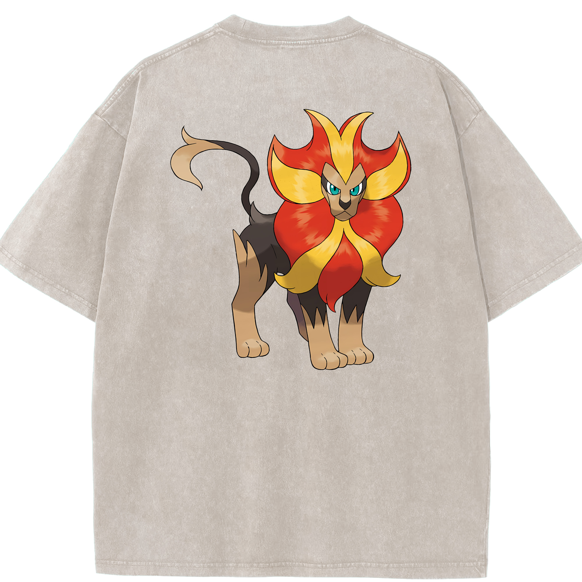 （画像用） ポケットモンスター Pokémon 綿100% ヴィンテージ風 半袖Tシャツ（背面プリント）