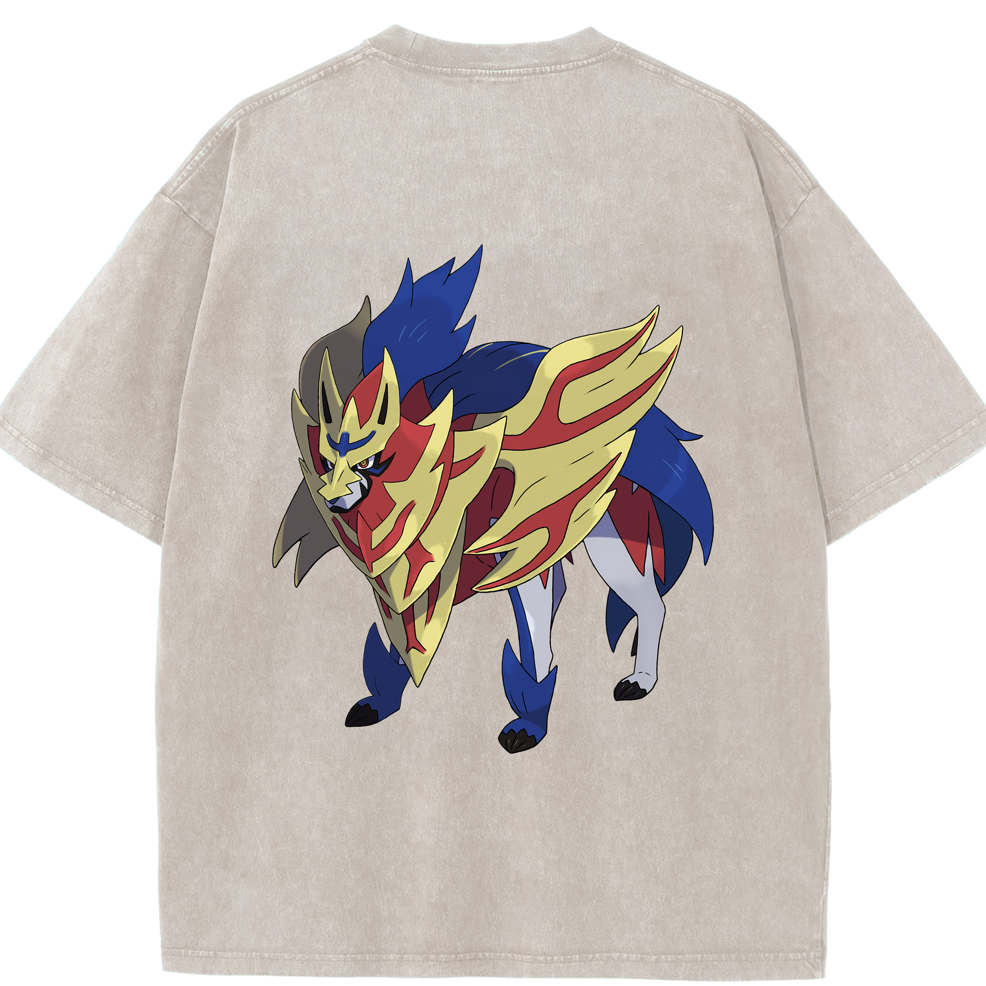 （画像用） ポケットモンスター Pokémon 綿100% ヴィンテージ風 半袖Tシャツ（背面プリント）
