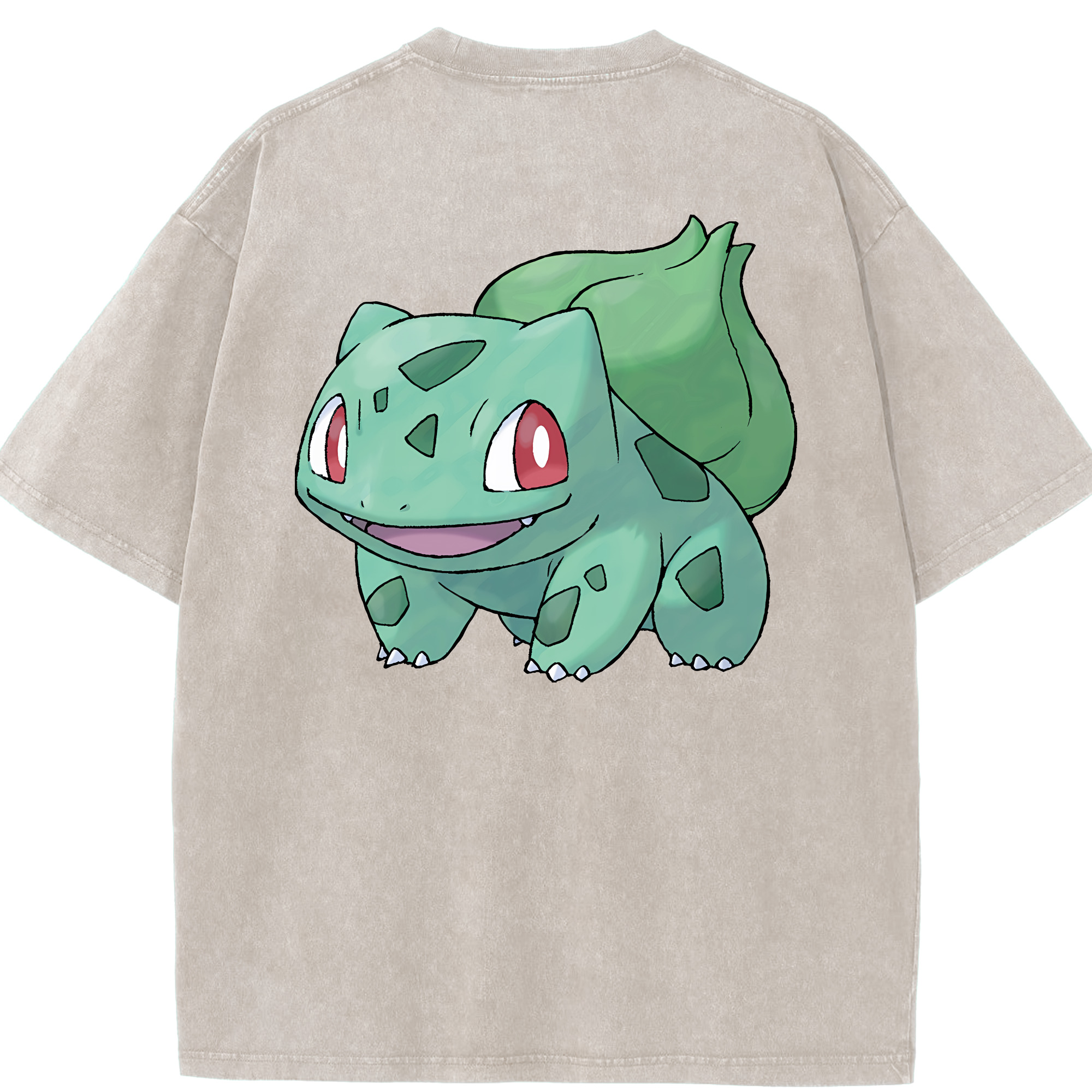 （画像用） ポケットモンスター Pokémon 綿100% ヴィンテージ風 半袖Tシャツ（背面プリント）