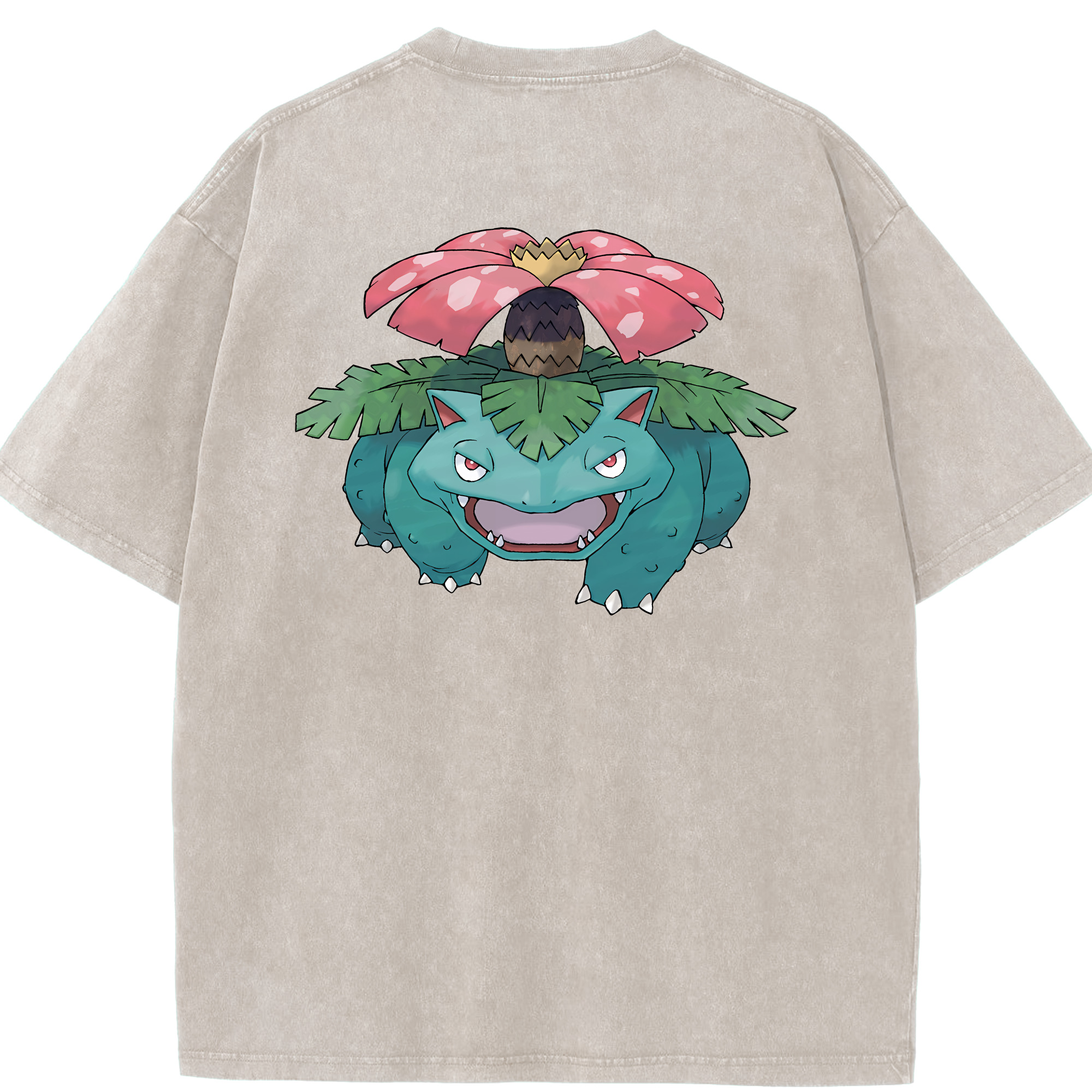 （画像用） ポケットモンスター Pokémon 綿100% ヴィンテージ風 半袖Tシャツ（背面プリント）