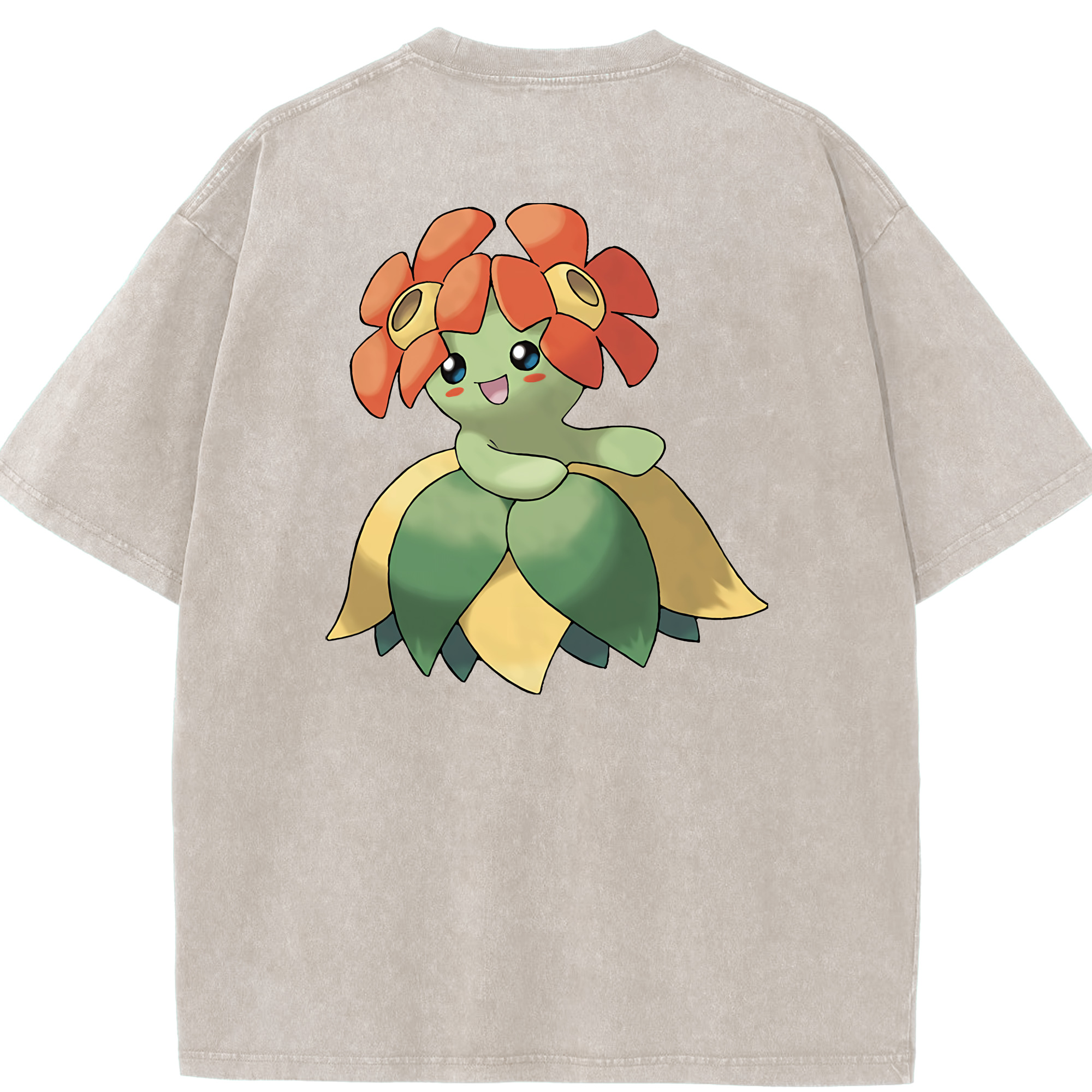（画像用） ポケットモンスター Pokémon 綿100% ヴィンテージ風 半袖Tシャツ（背面プリント）