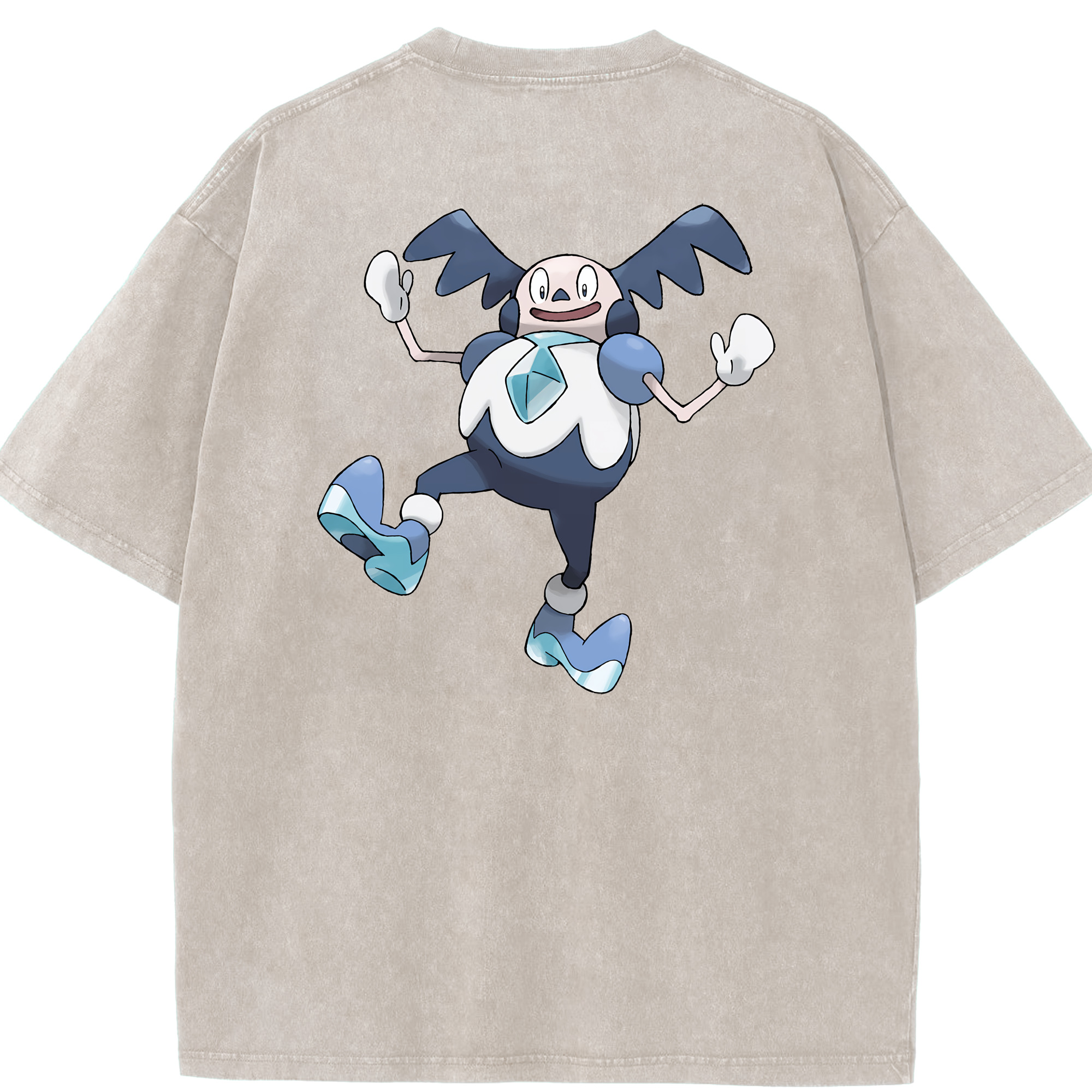 （画像用） ポケットモンスター Pokémon 綿100% ヴィンテージ風 半袖Tシャツ（背面プリント）