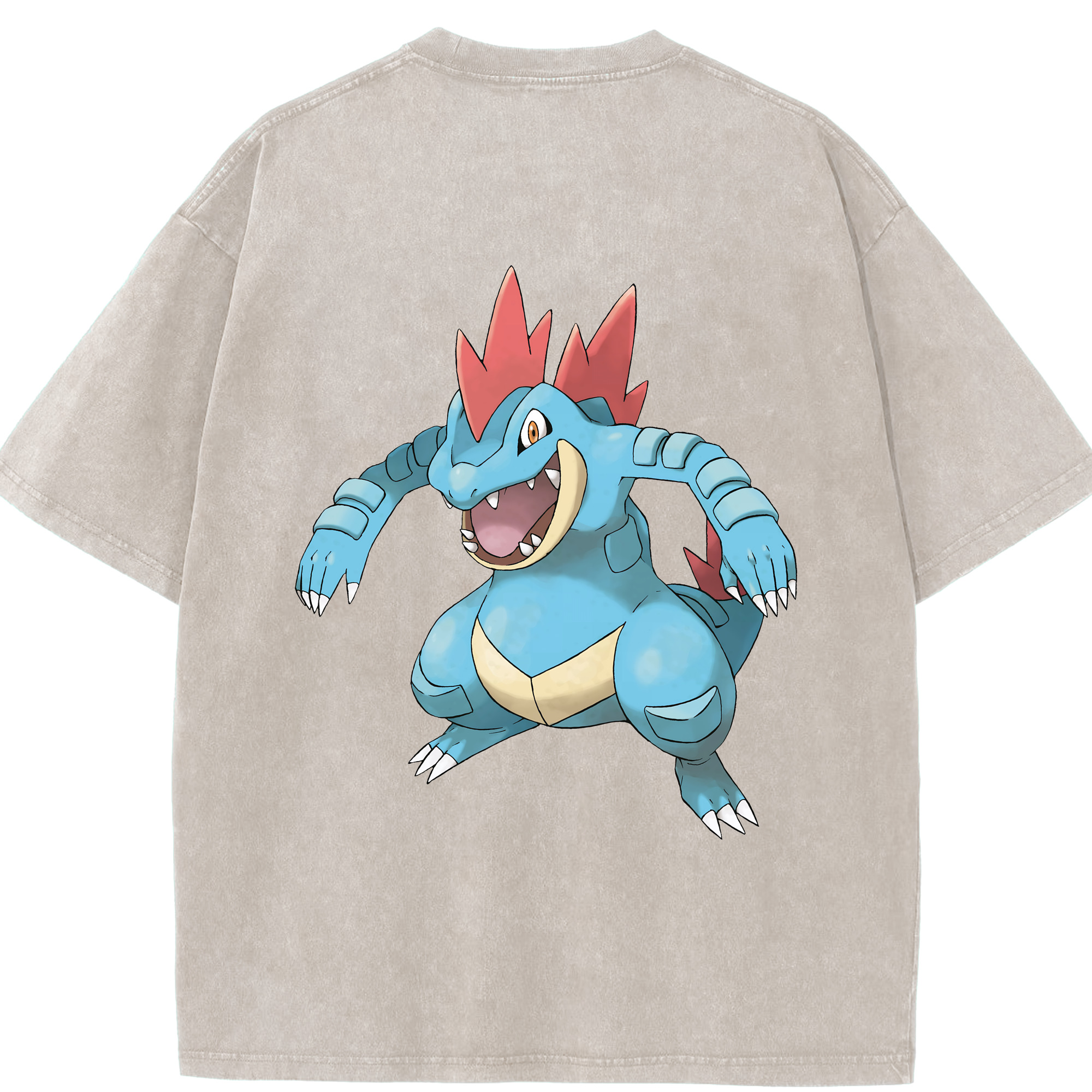 （画像用） ポケットモンスター Pokémon 綿100% ヴィンテージ風 半袖Tシャツ（背面プリント）