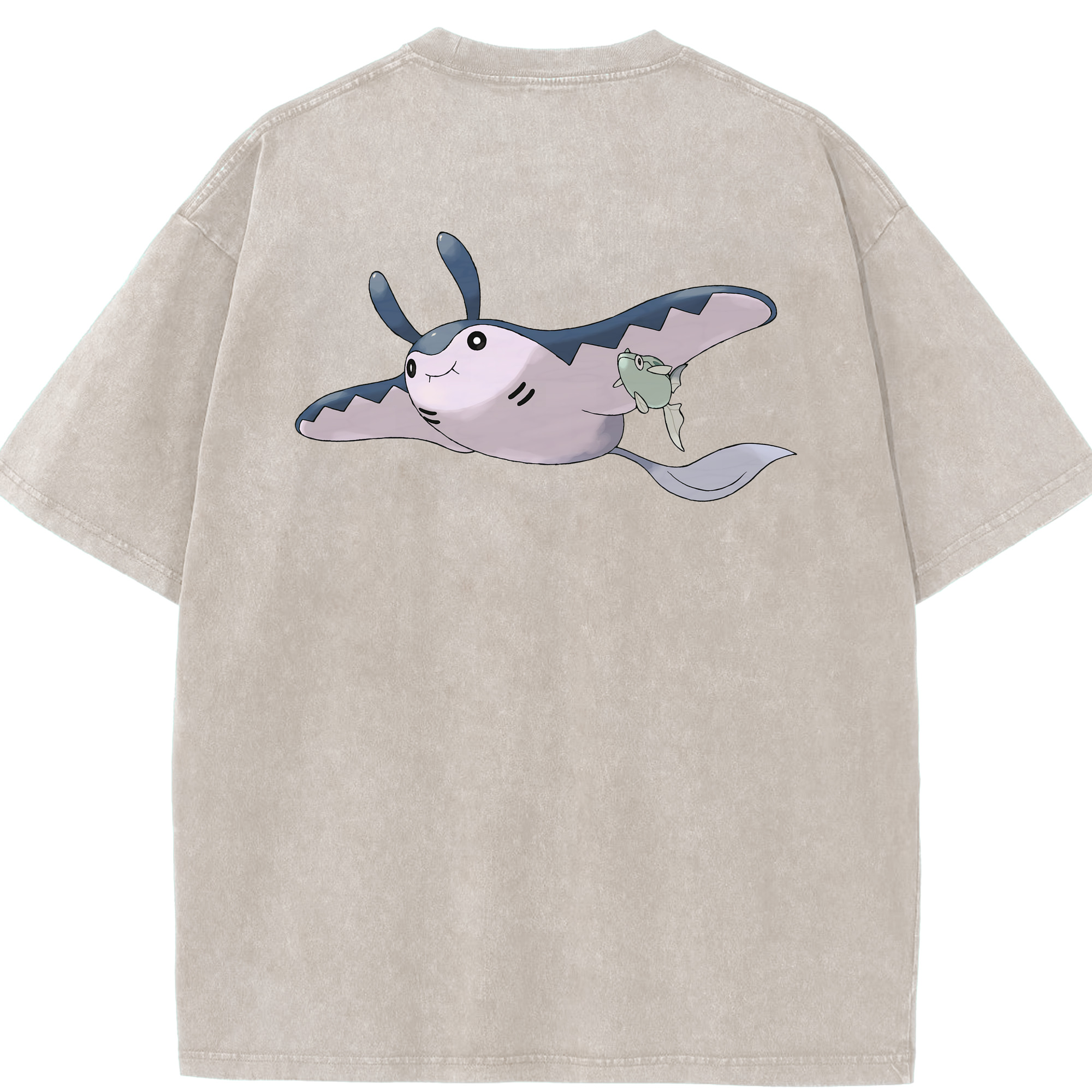 （画像用） ポケットモンスター Pokémon 綿100% ヴィンテージ風 半袖Tシャツ（背面プリント）