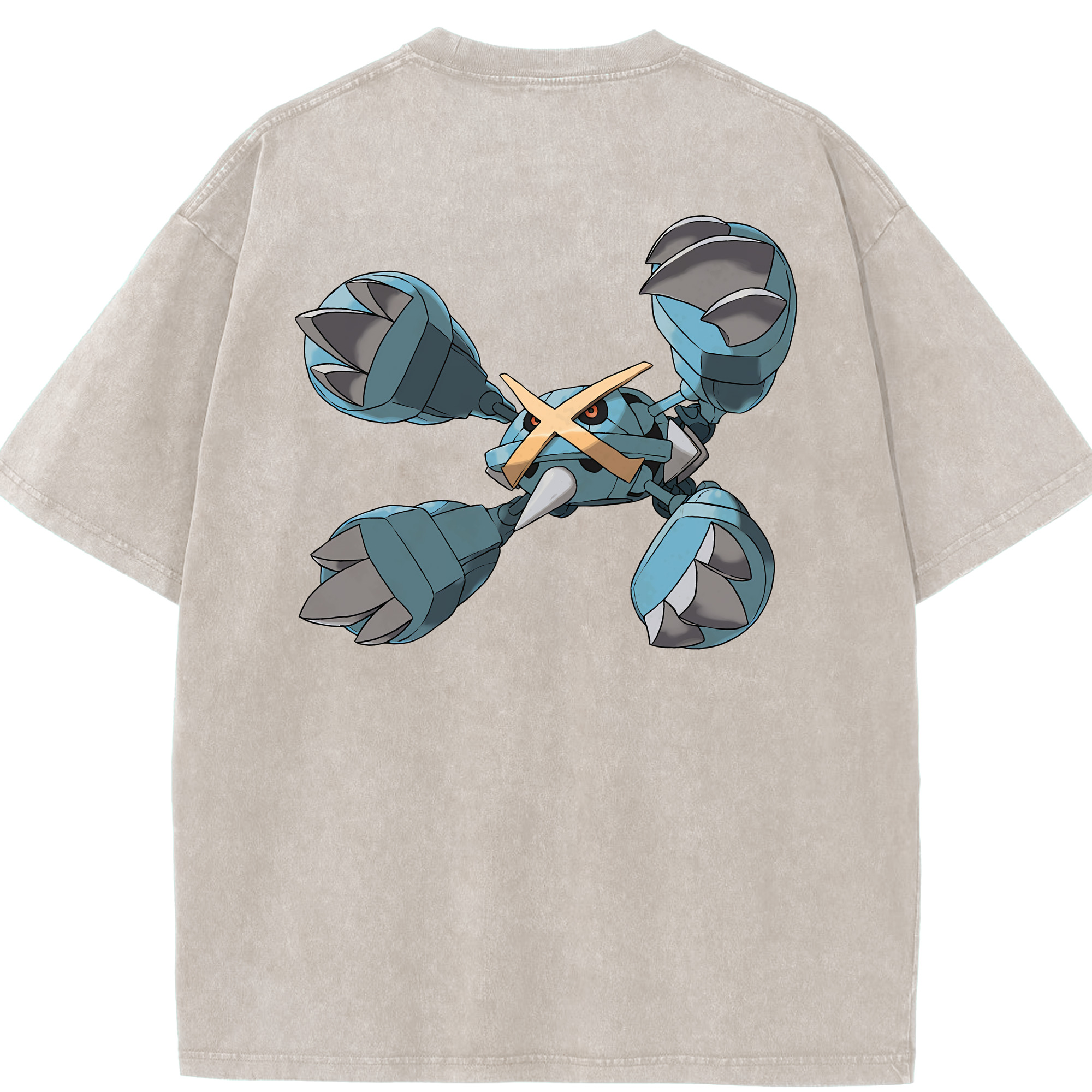 （画像用） ポケットモンスター Pokémon 綿100% ヴィンテージ風 半袖Tシャツ（背面プリント）