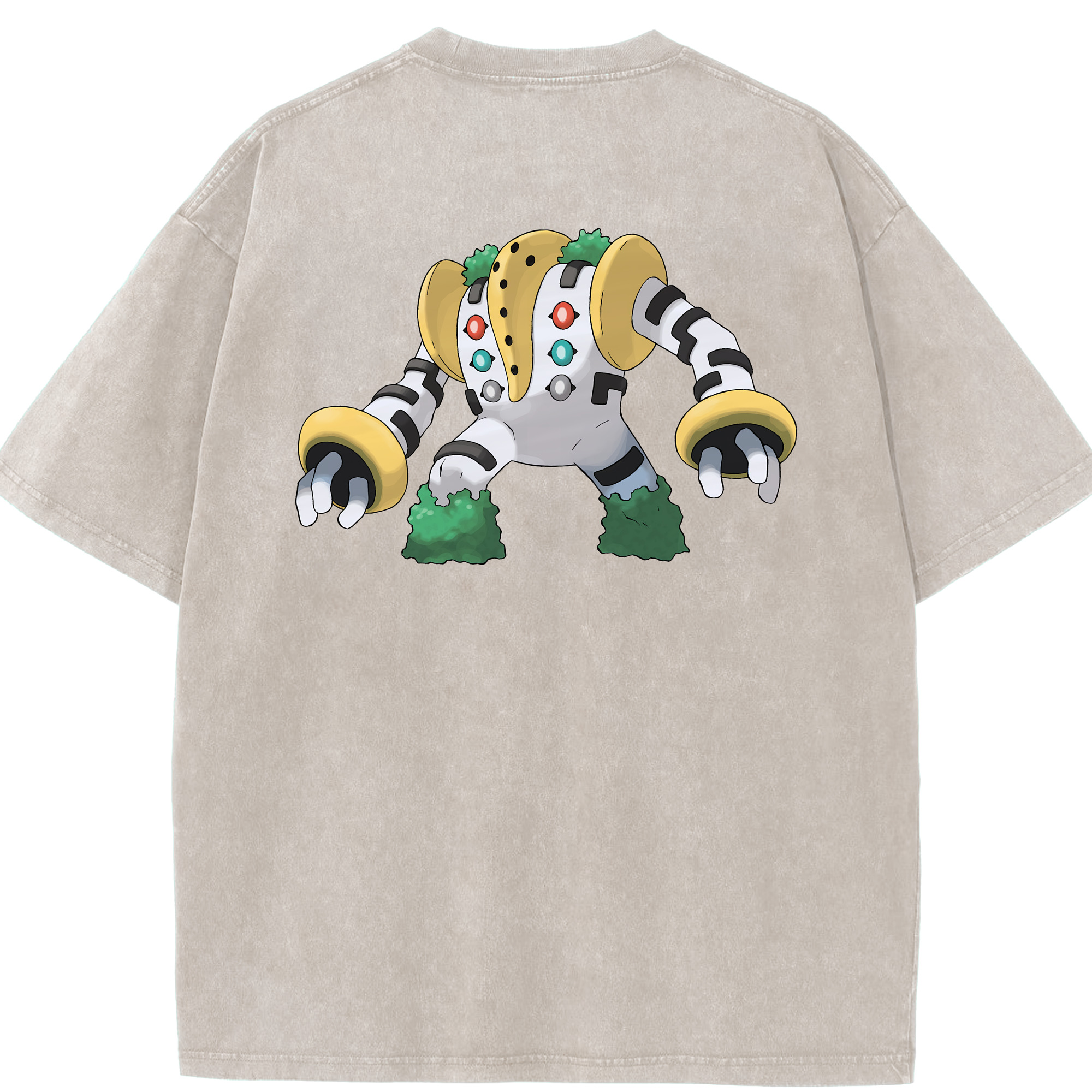 （画像用） ポケットモンスター Pokémon 綿100% ヴィンテージ風 半袖Tシャツ（背面プリント）