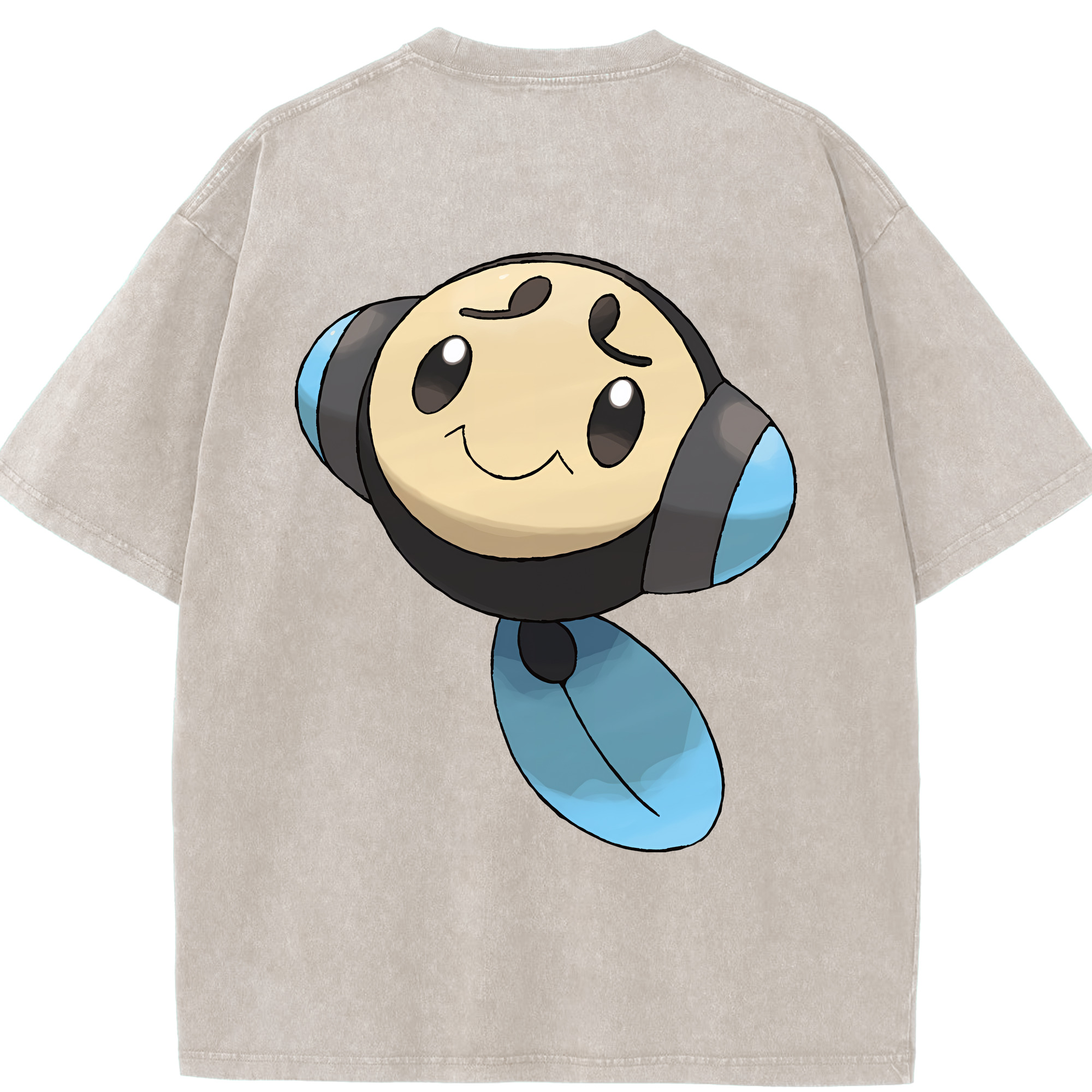 （画像用） ポケットモンスター Pokémon 綿100% ヴィンテージ風 半袖Tシャツ（背面プリント）