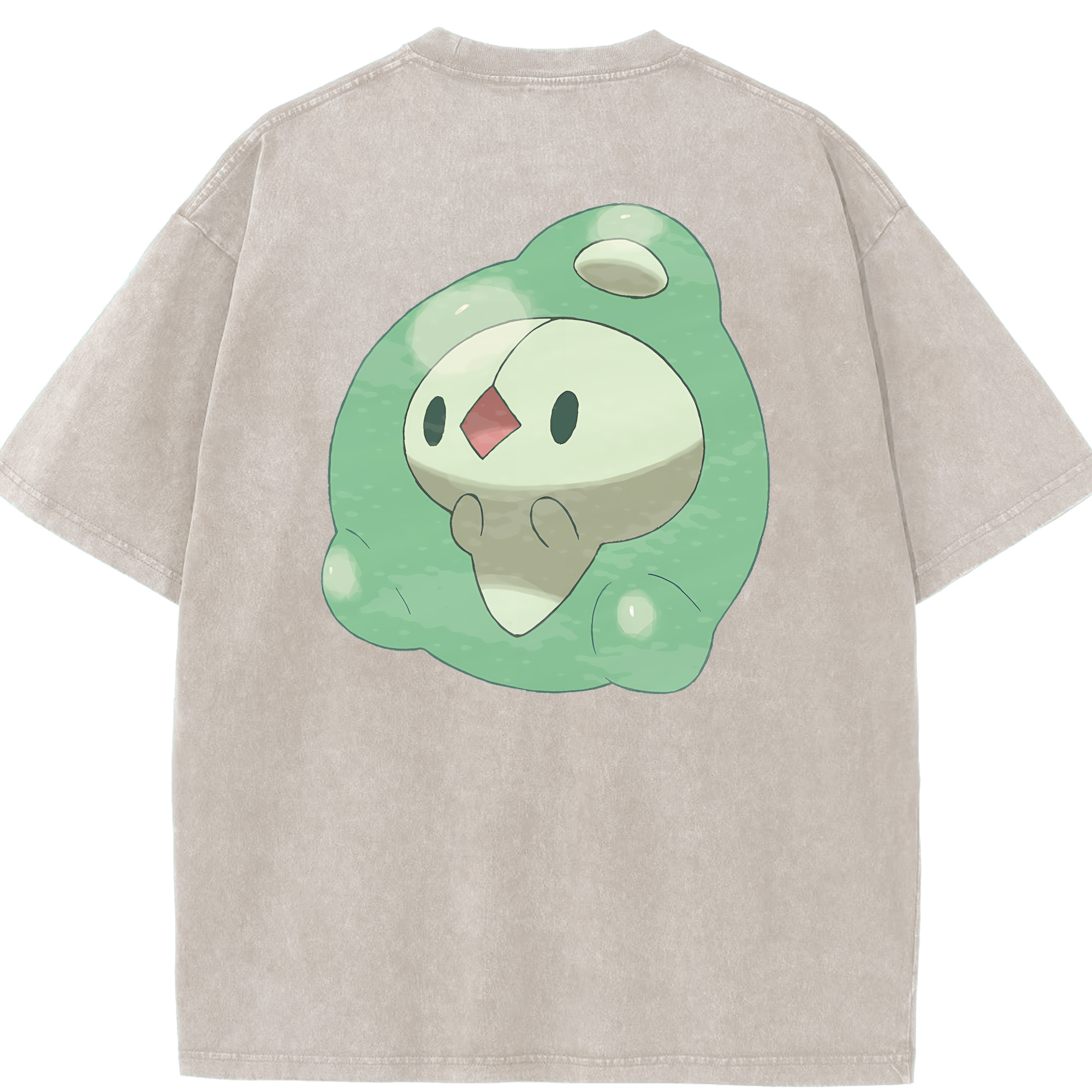 （画像用） ポケットモンスター Pokémon 綿100% ヴィンテージ風 半袖Tシャツ（背面プリント）