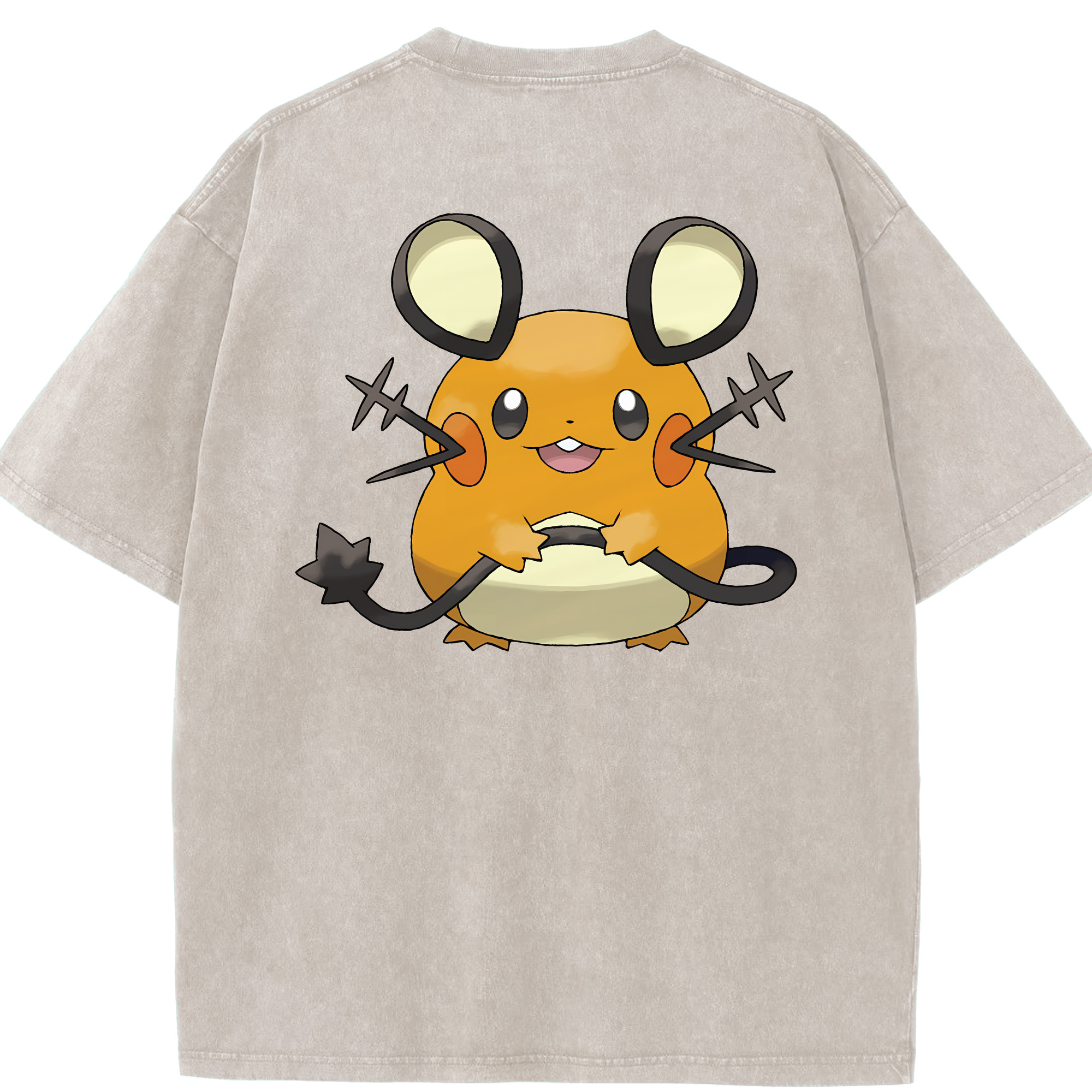 （画像用） ポケットモンスター Pokémon 綿100% ヴィンテージ風 半袖Tシャツ（背面プリント）