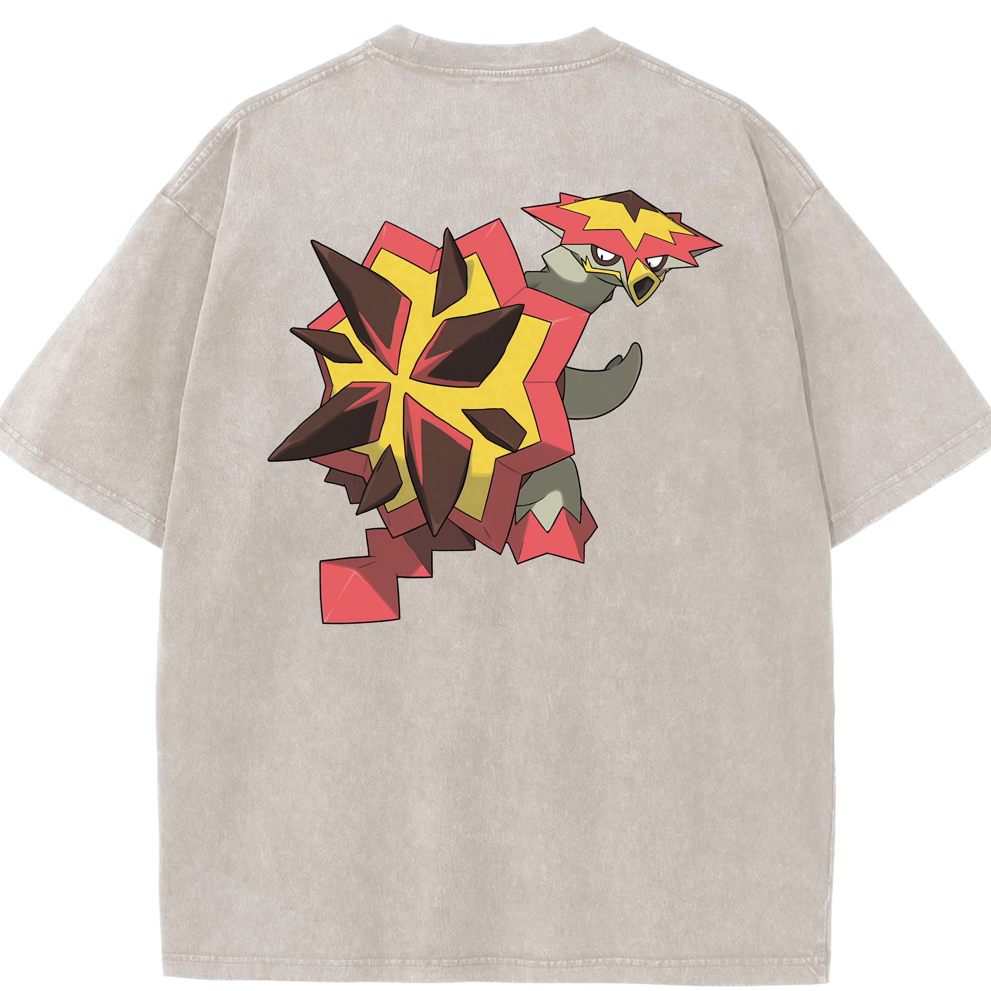 （画像用） ポケットモンスター Pokémon 綿100% ヴィンテージ風 半袖Tシャツ（背面プリント）