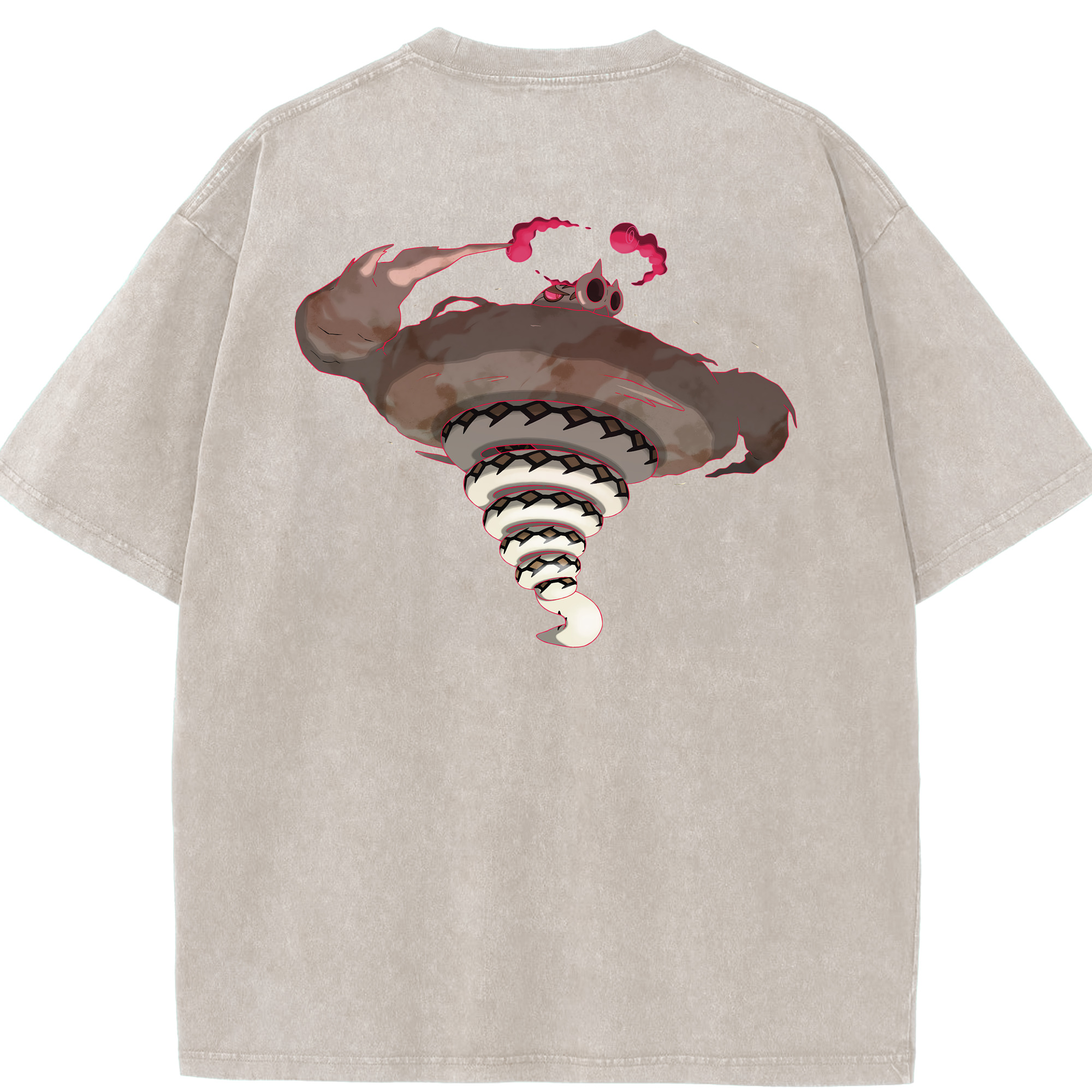 （画像用） ポケットモンスター Pokémon 綿100% ヴィンテージ風 半袖Tシャツ（背面プリント）
