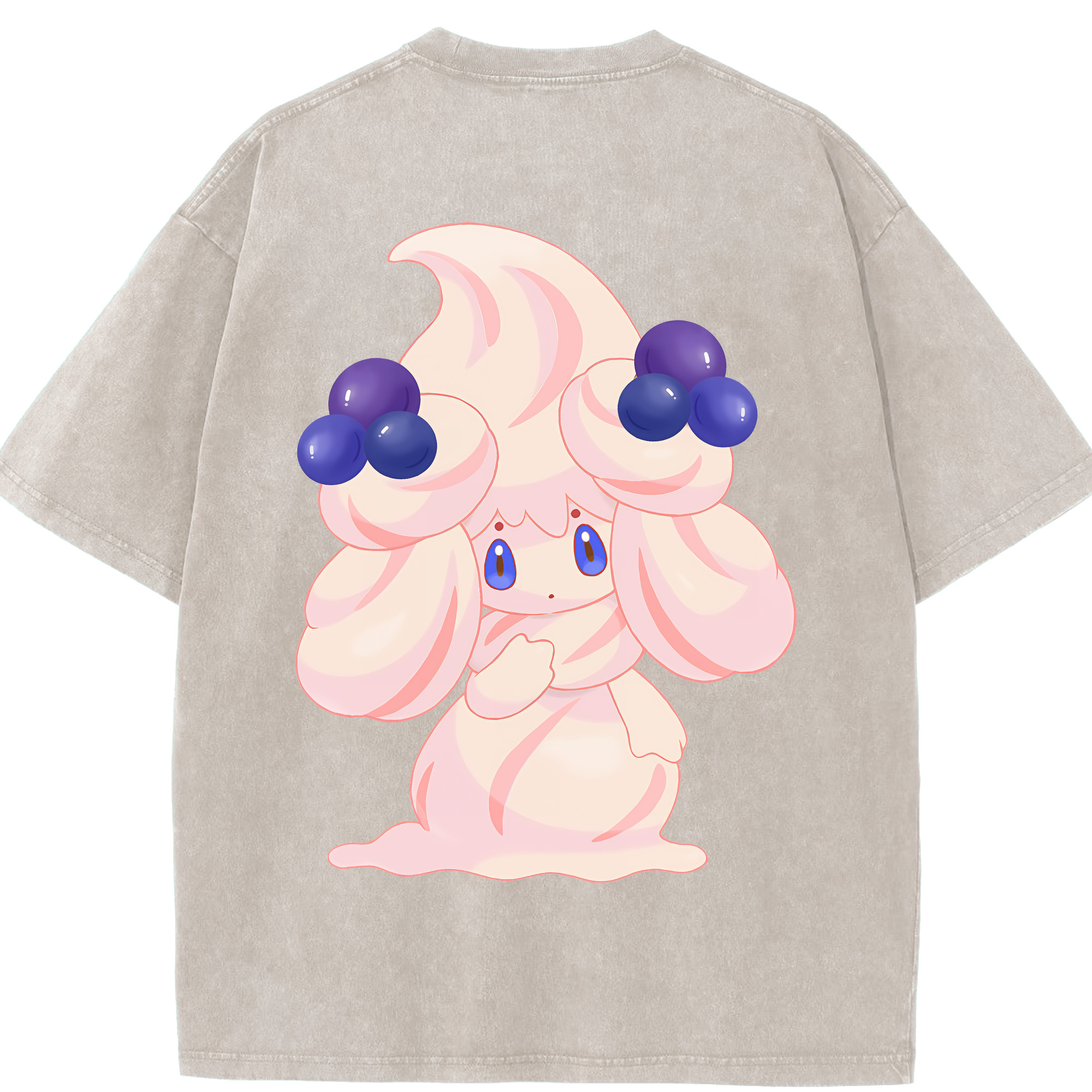 （画像用） ポケットモンスター Pokémon 綿100% ヴィンテージ風 半袖Tシャツ（背面プリント）