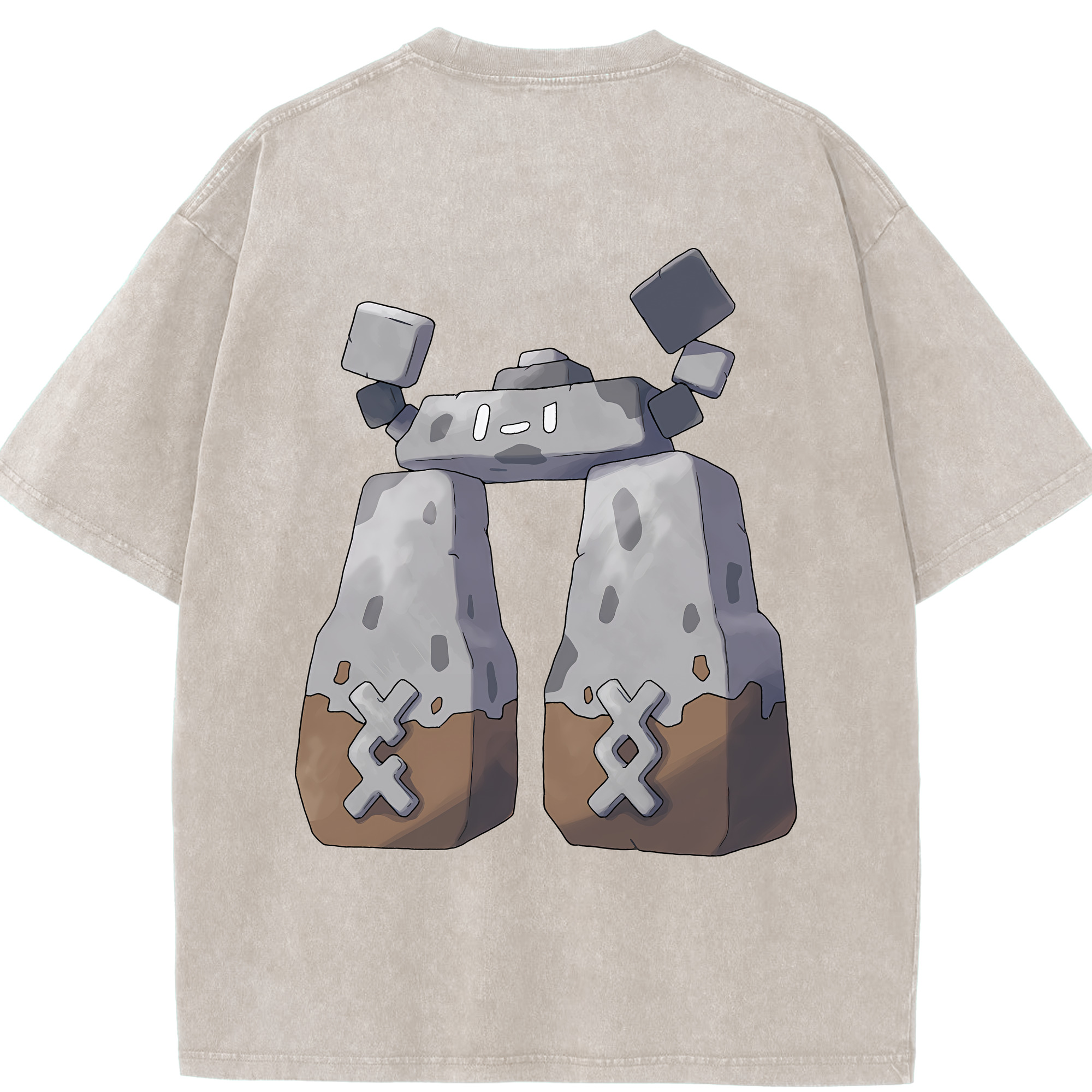 （画像用） ポケットモンスター Pokémon 綿100% ヴィンテージ風 半袖Tシャツ（背面プリント）