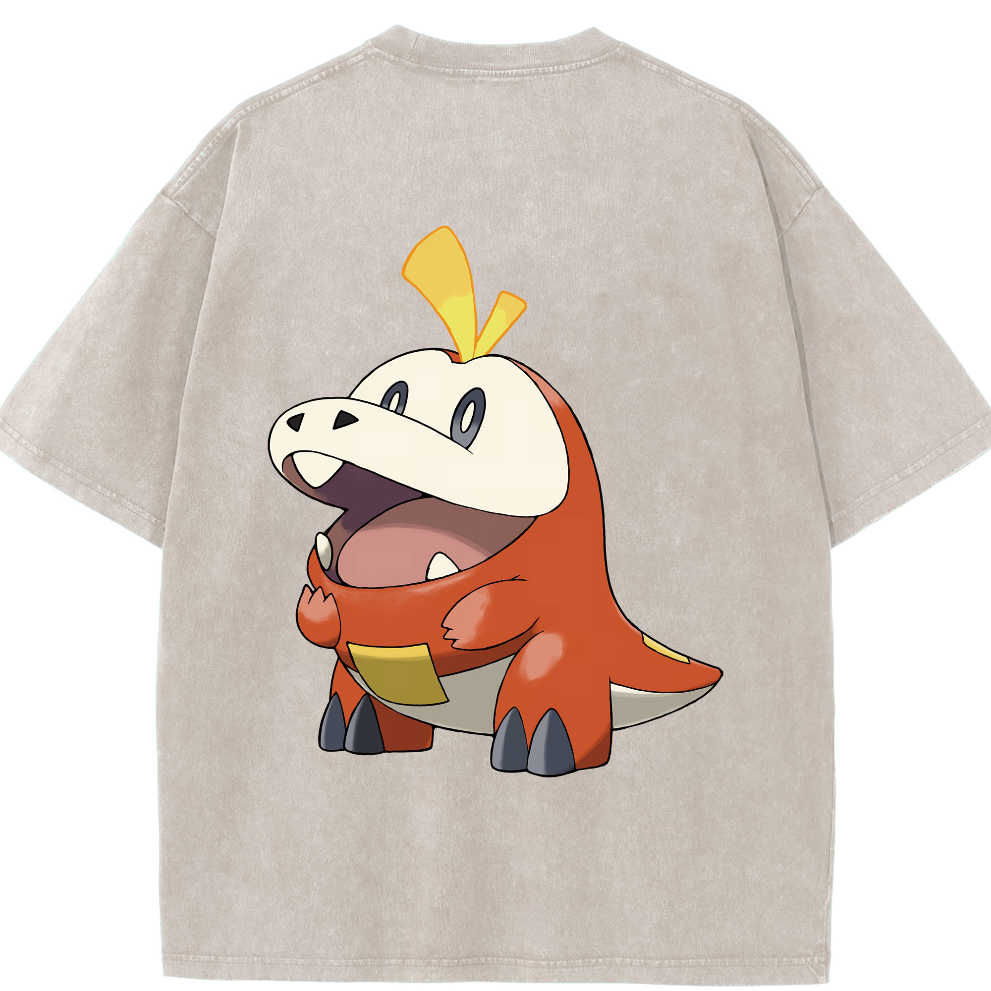 （画像用） ポケットモンスター Pokémon 綿100% ヴィンテージ風 半袖Tシャツ（背面プリント）