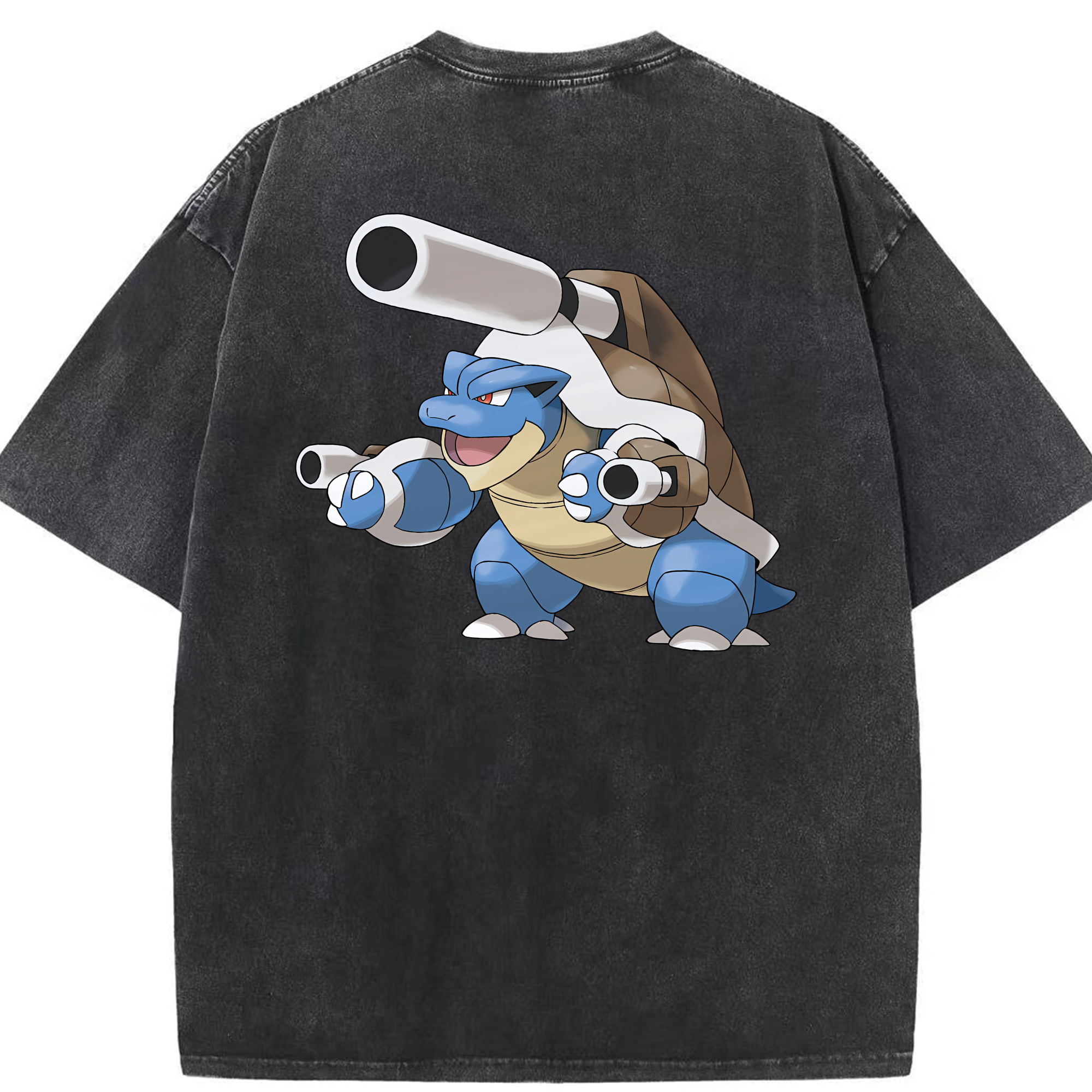 （画像用） ポケットモンスター Pokémon 綿100% ヴィンテージ風 半袖Tシャツ（背面プリント）