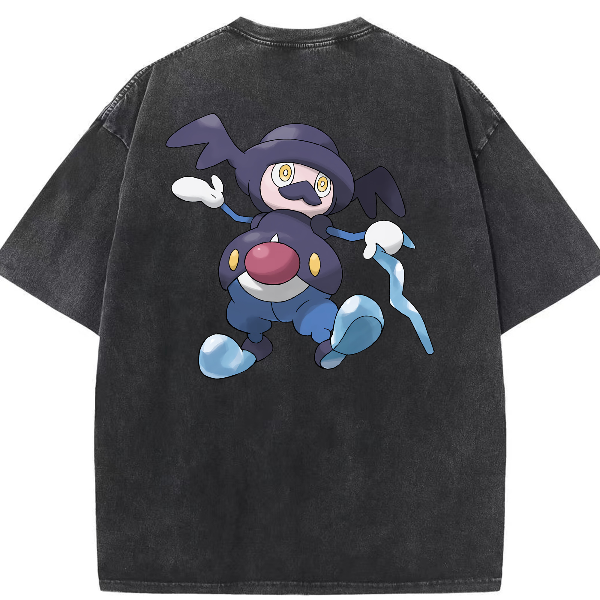 （画像用） ポケットモンスター Pokémon 綿100% ヴィンテージ風 半袖Tシャツ（背面プリント）