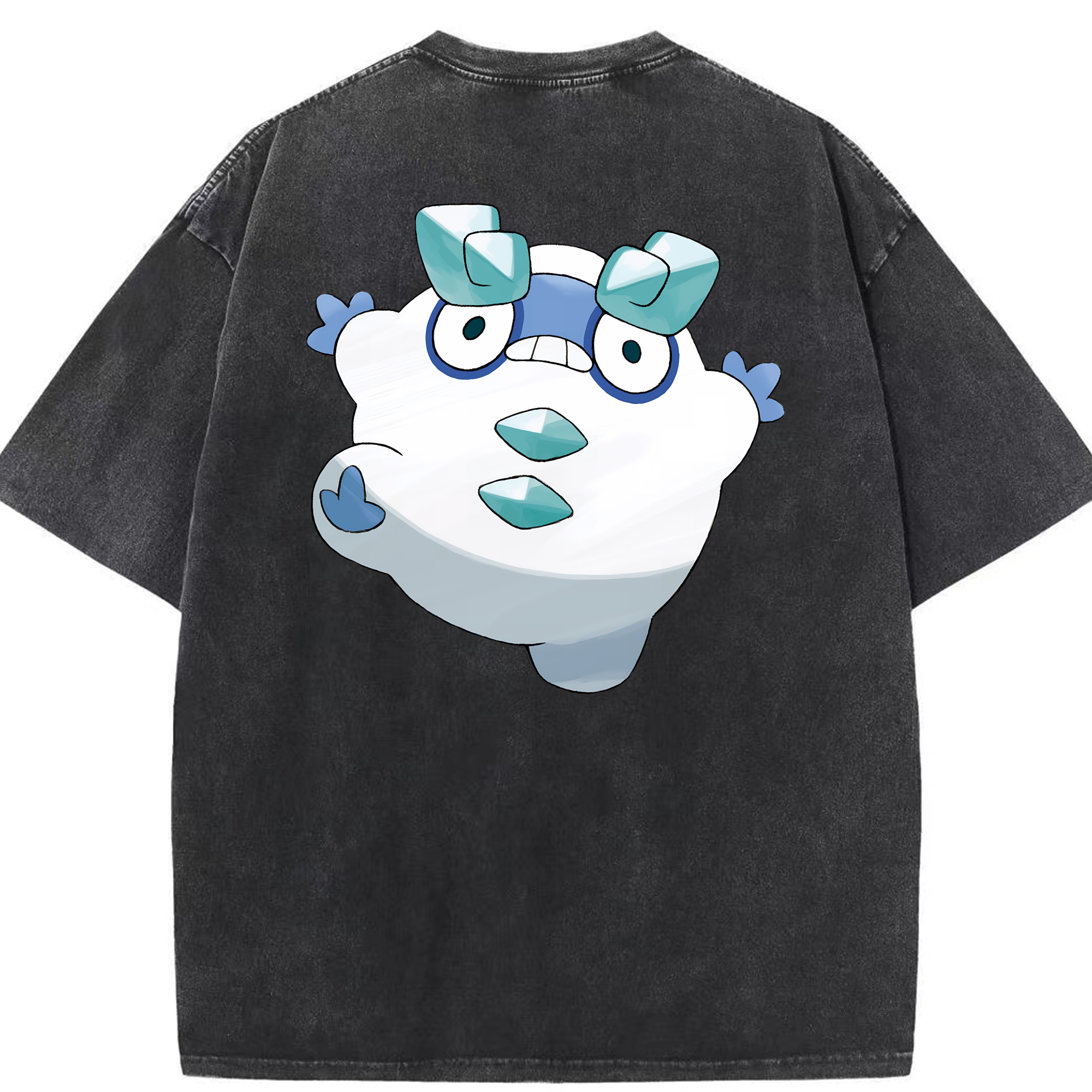 （画像用） ポケットモンスター Pokémon 綿100% ヴィンテージ風 半袖Tシャツ（背面プリント）