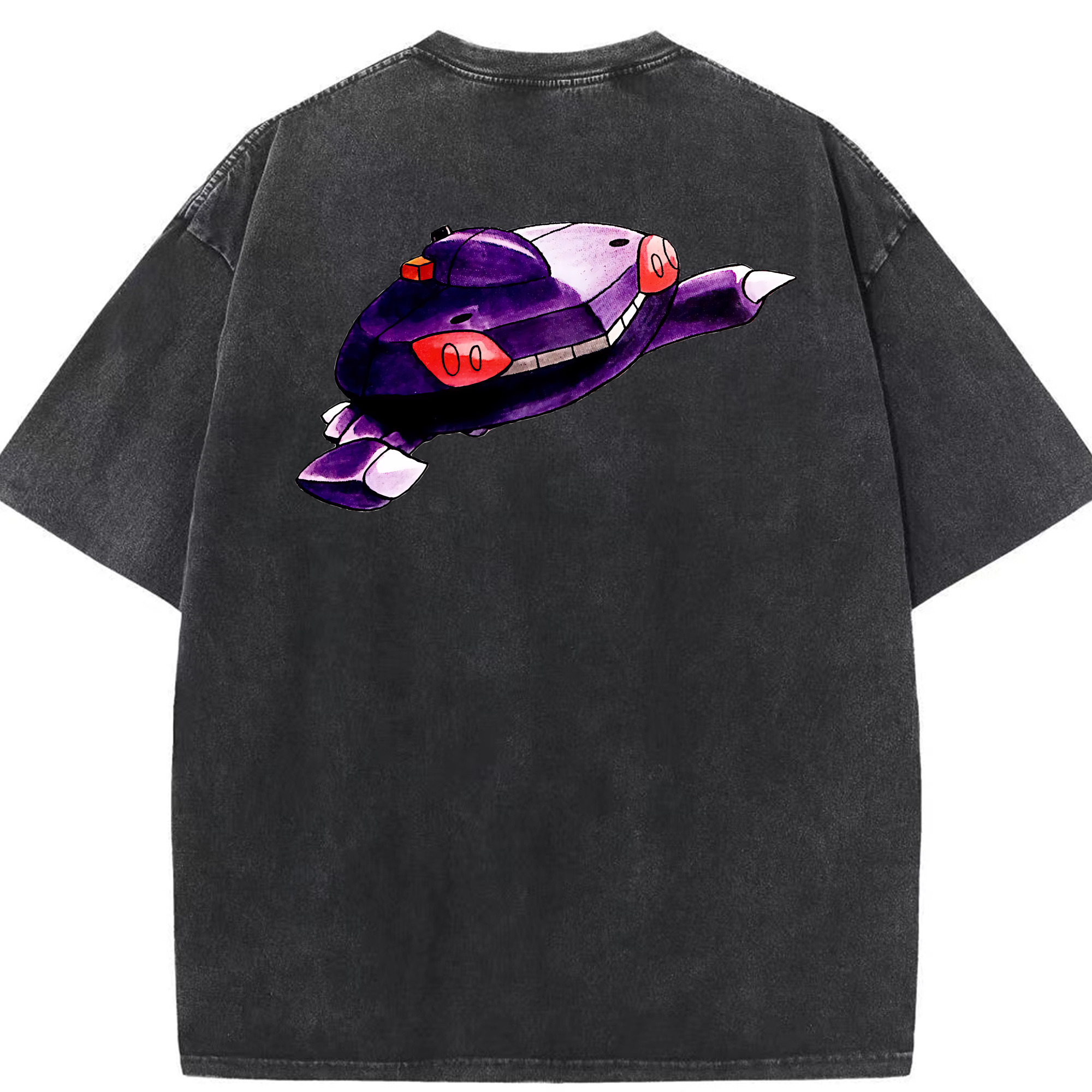 （画像用） ポケットモンスター Pokémon 綿100% ヴィンテージ風 半袖Tシャツ（背面プリント）