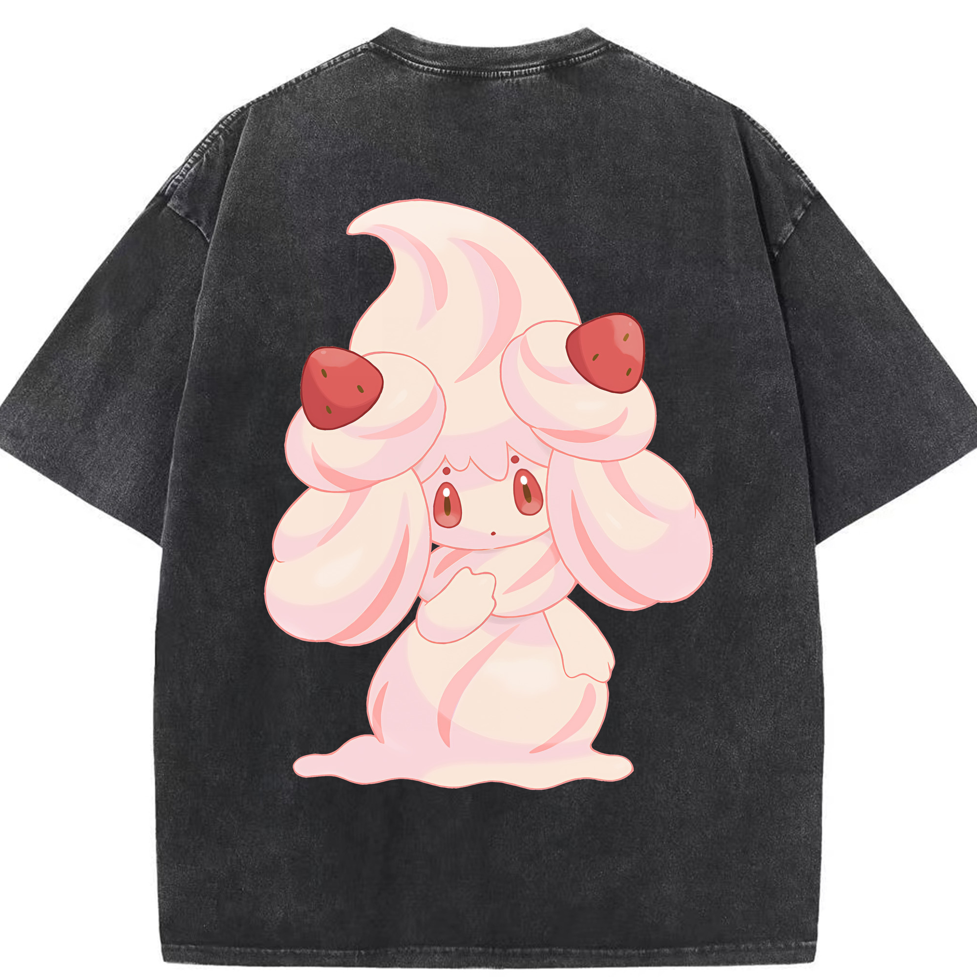 （画像用） ポケットモンスター Pokémon 綿100% ヴィンテージ風 半袖Tシャツ（背面プリント）