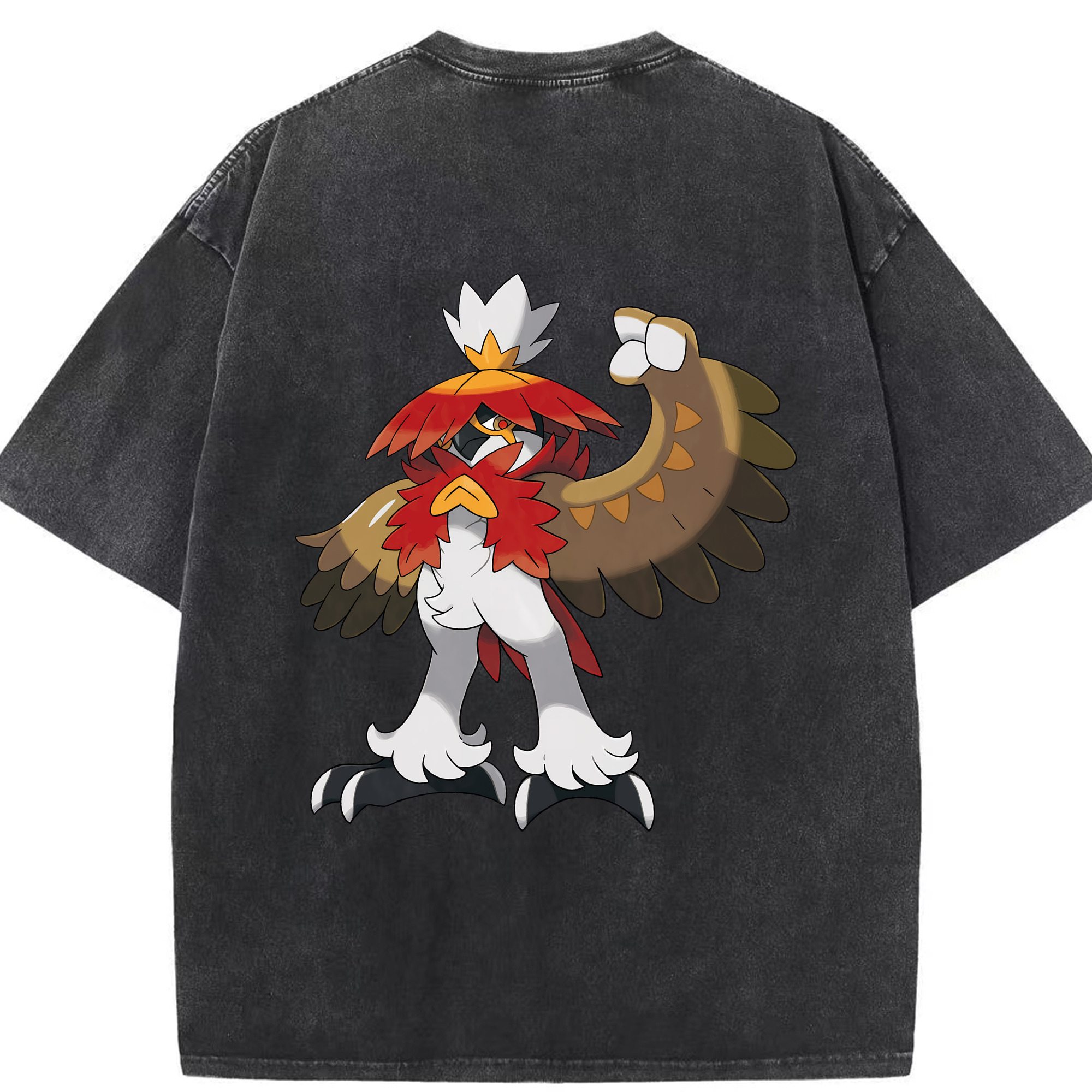 （画像用） ポケットモンスター Pokémon 綿100% ヴィンテージ風 半袖Tシャツ（背面プリント）