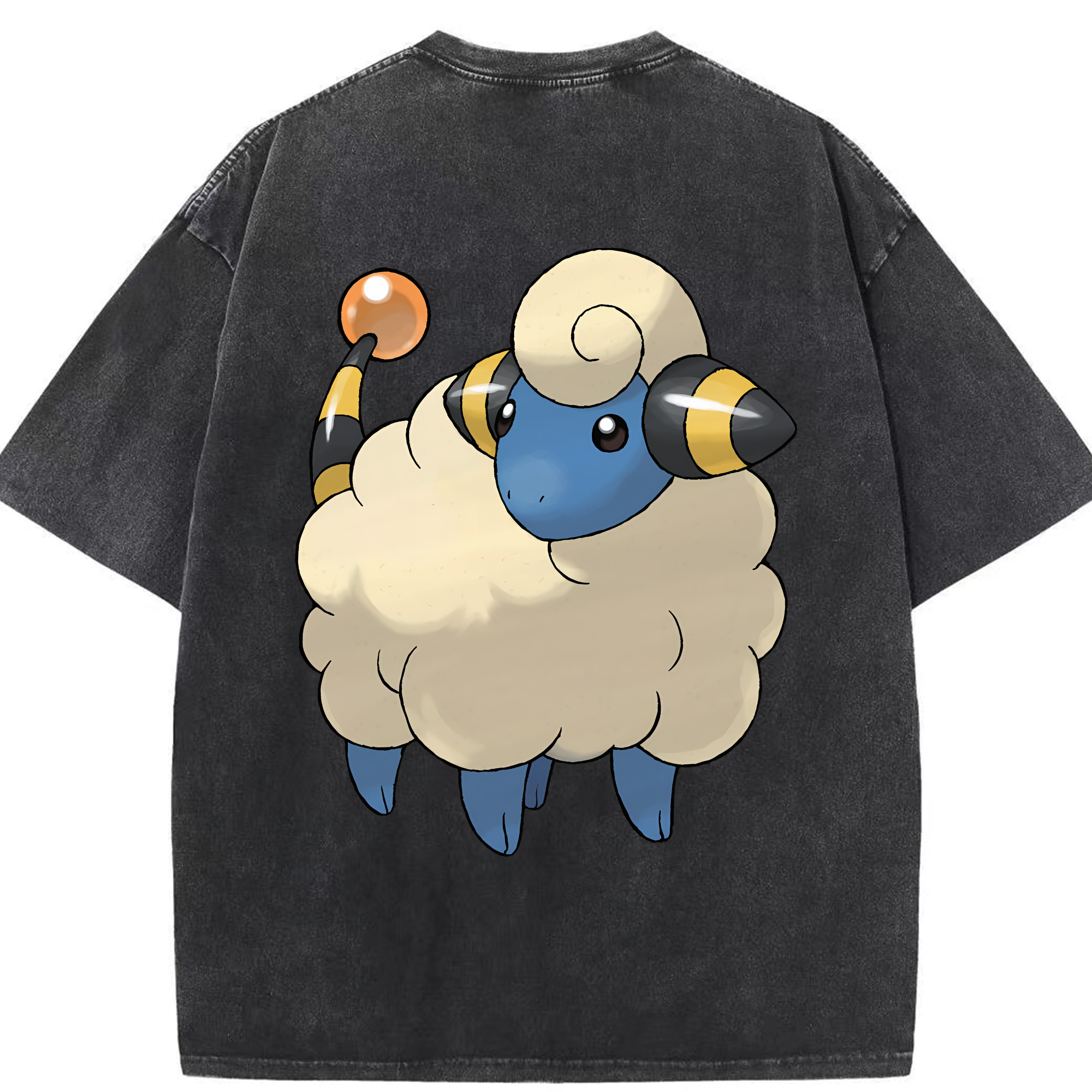 （画像用） ポケットモンスター Pokémon 綿100% ヴィンテージ風 半袖Tシャツ（背面プリント）