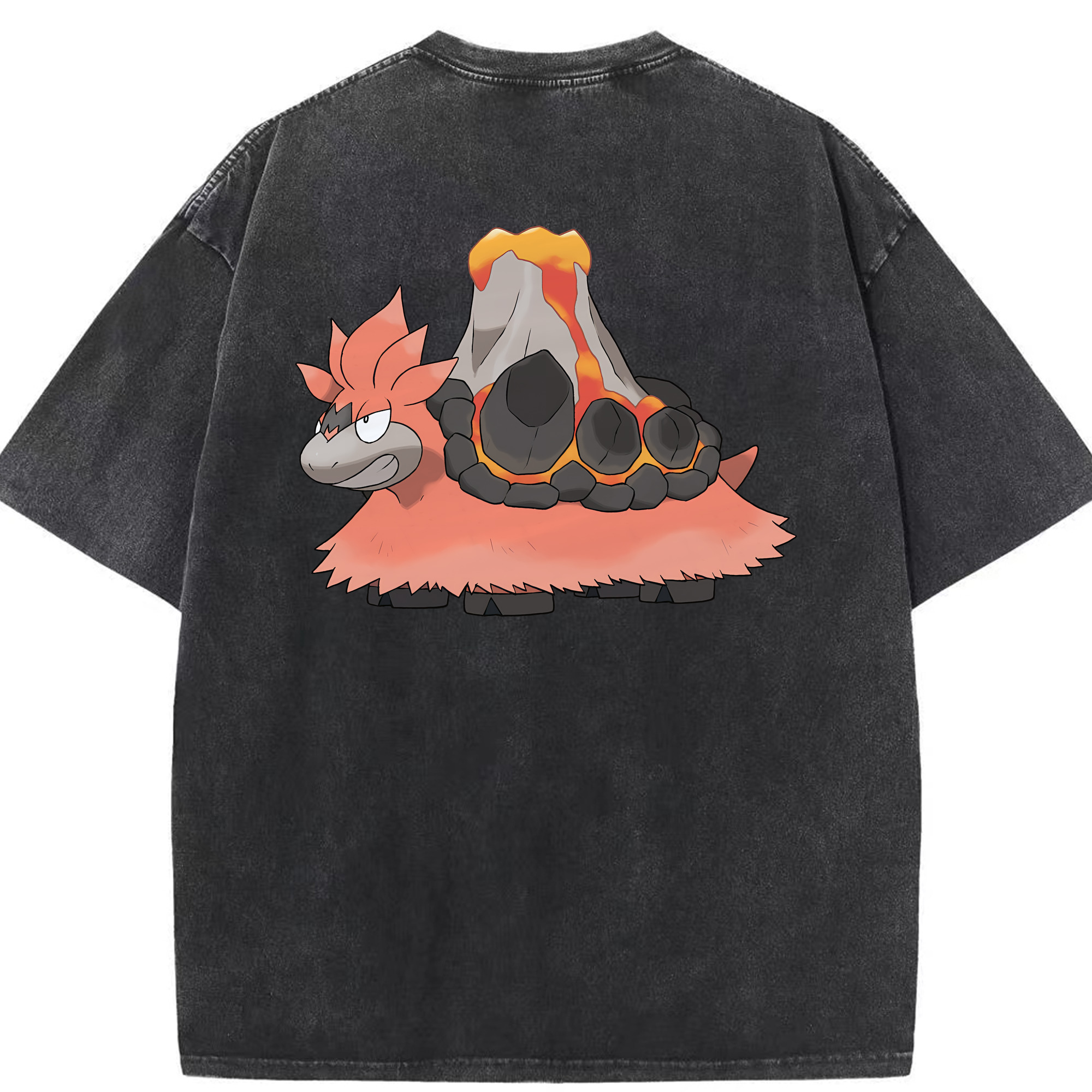 （画像用） ポケットモンスター Pokémon 綿100% ヴィンテージ風 半袖Tシャツ（背面プリント）