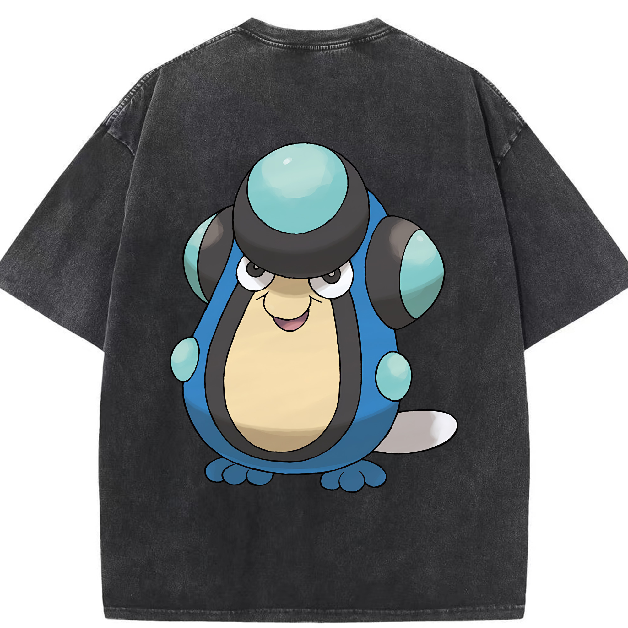 （画像用） ポケットモンスター Pokémon 綿100% ヴィンテージ風 半袖Tシャツ（背面プリント）