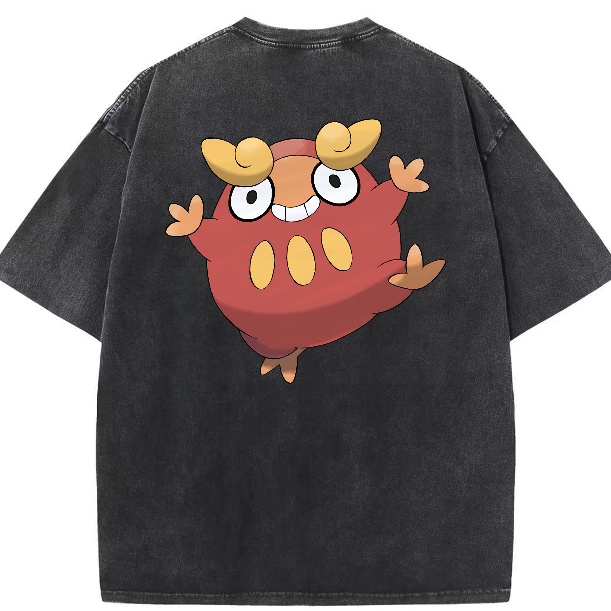 （画像用） ポケットモンスター Pokémon 綿100% ヴィンテージ風 半袖Tシャツ（背面プリント）