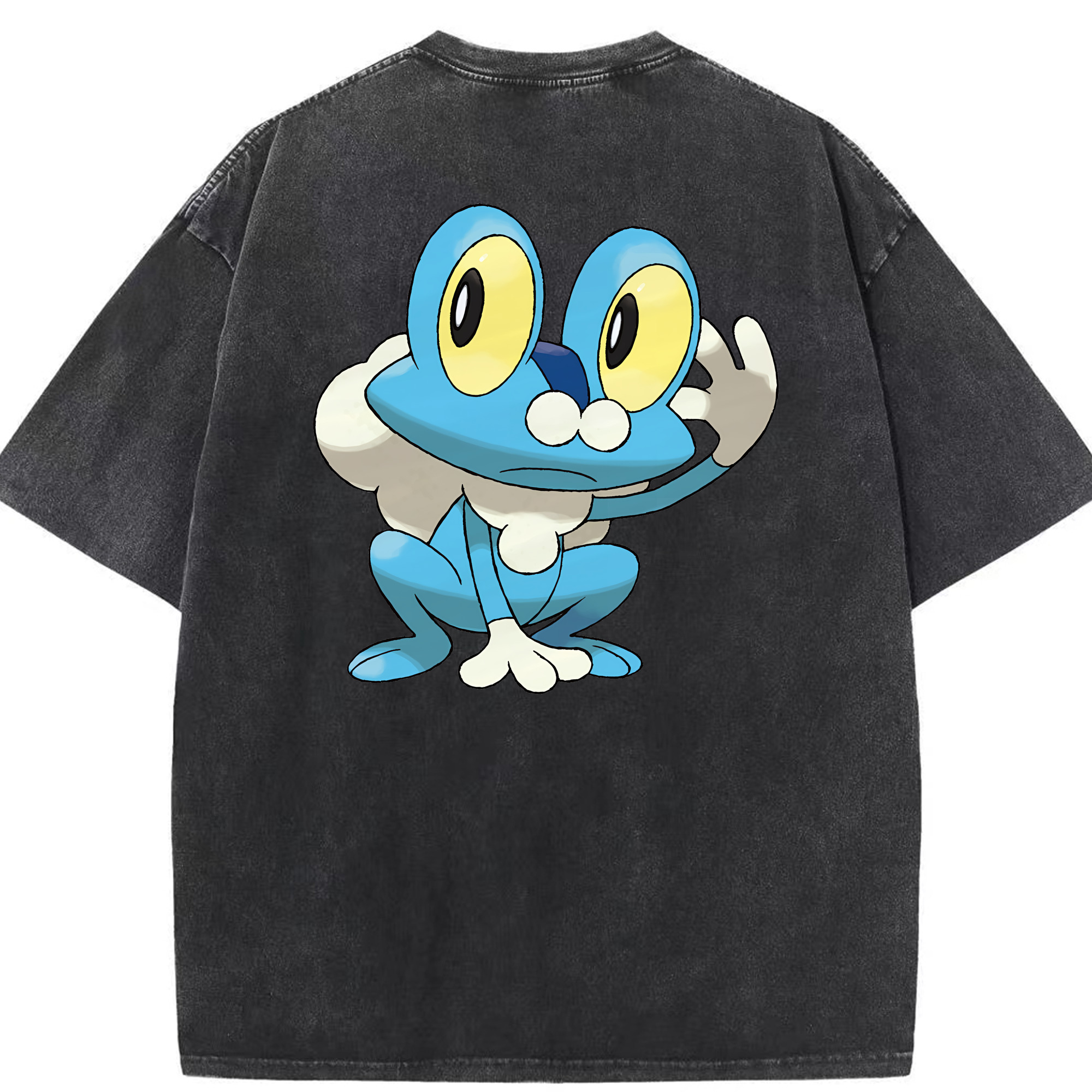 （画像用） ポケットモンスター Pokémon 綿100% ヴィンテージ風 半袖Tシャツ（背面プリント）