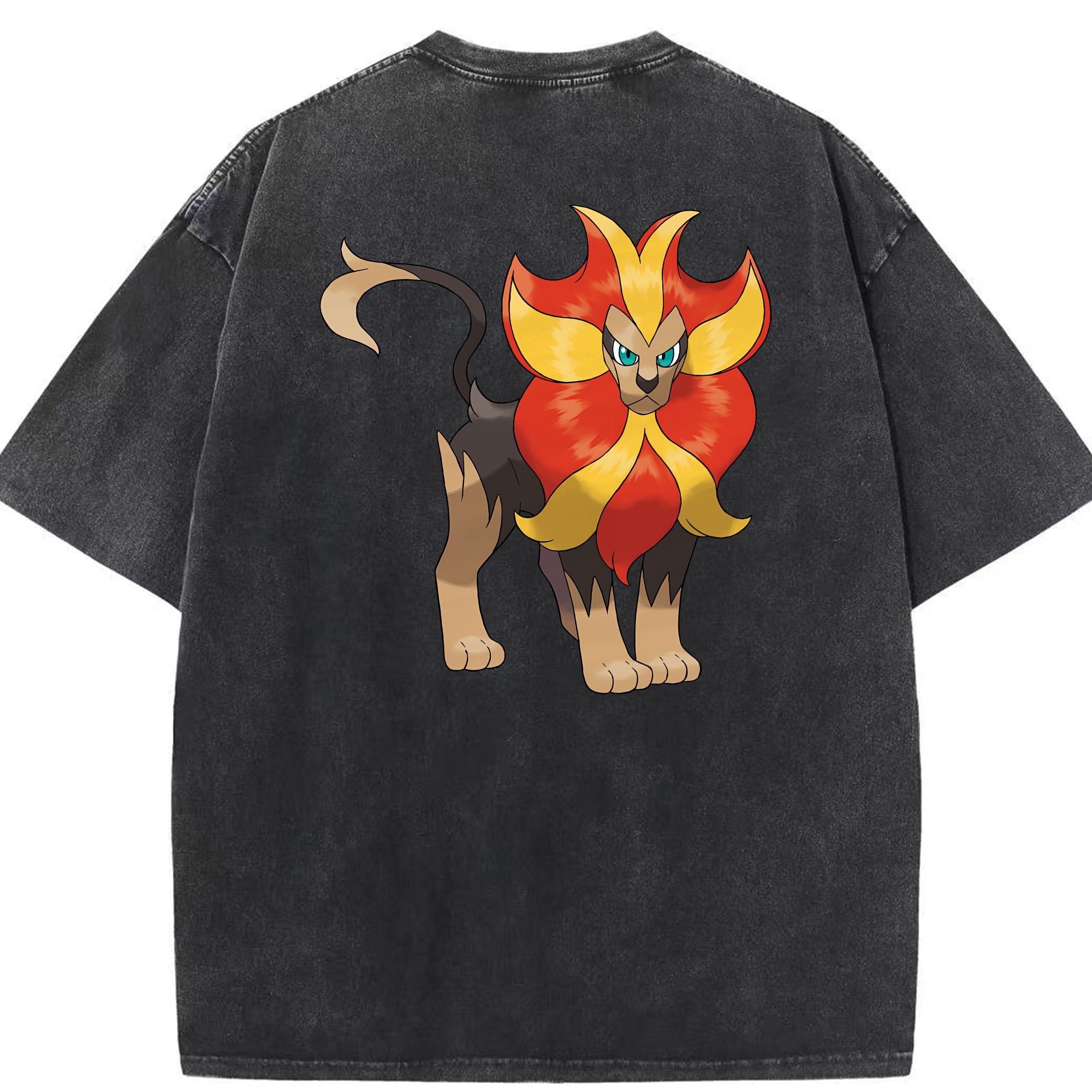 （画像用） ポケットモンスター Pokémon 綿100% ヴィンテージ風 半袖Tシャツ（背面プリント）