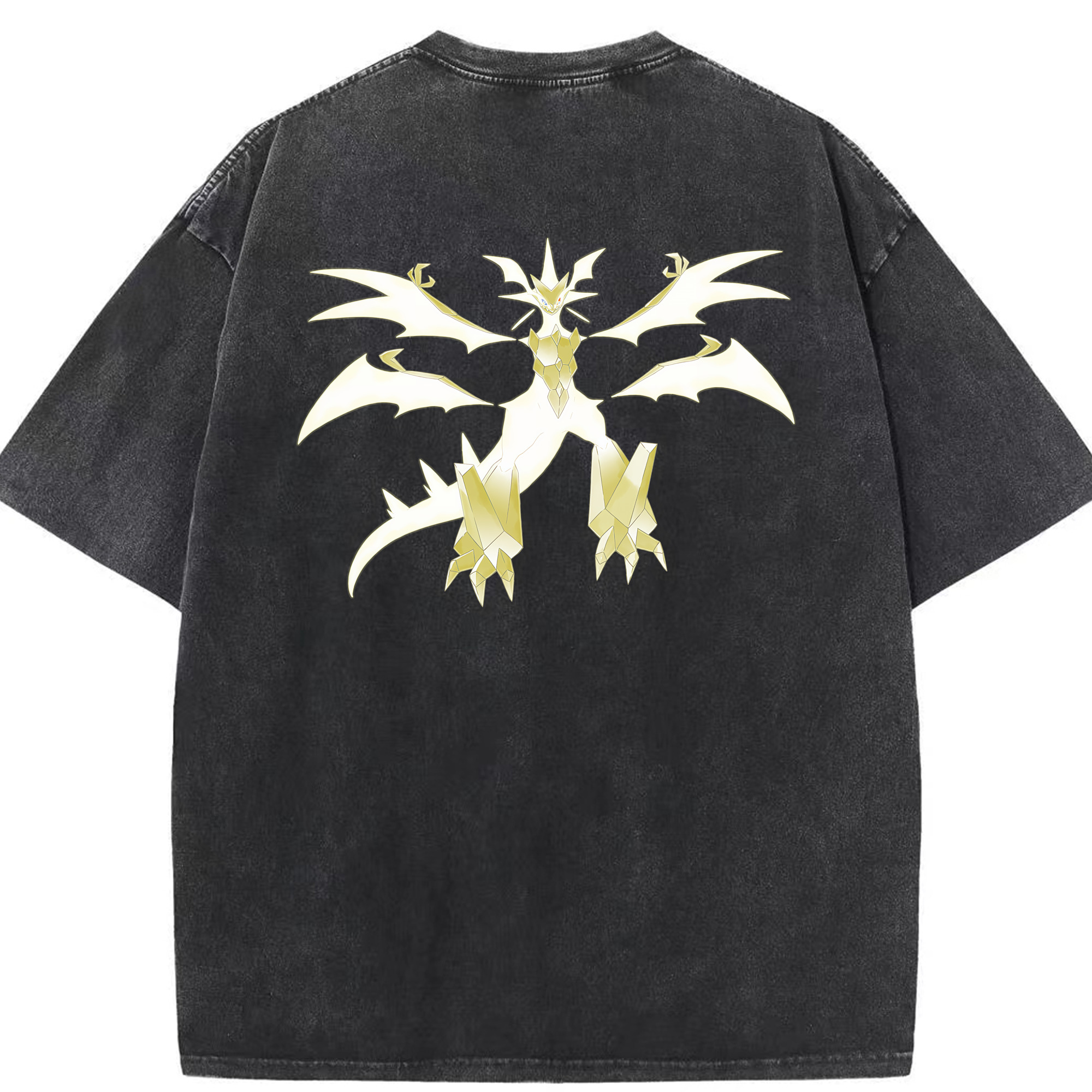 （画像用） ポケットモンスター Pokémon 綿100% ヴィンテージ風 半袖Tシャツ（背面プリント）