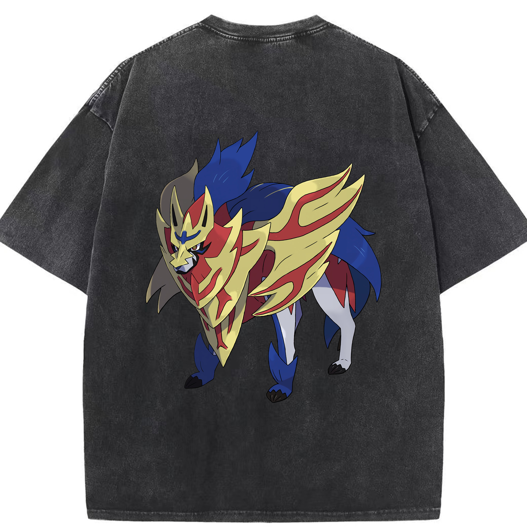 （画像用） ポケットモンスター Pokémon 綿100% ヴィンテージ風 半袖Tシャツ（背面プリント）