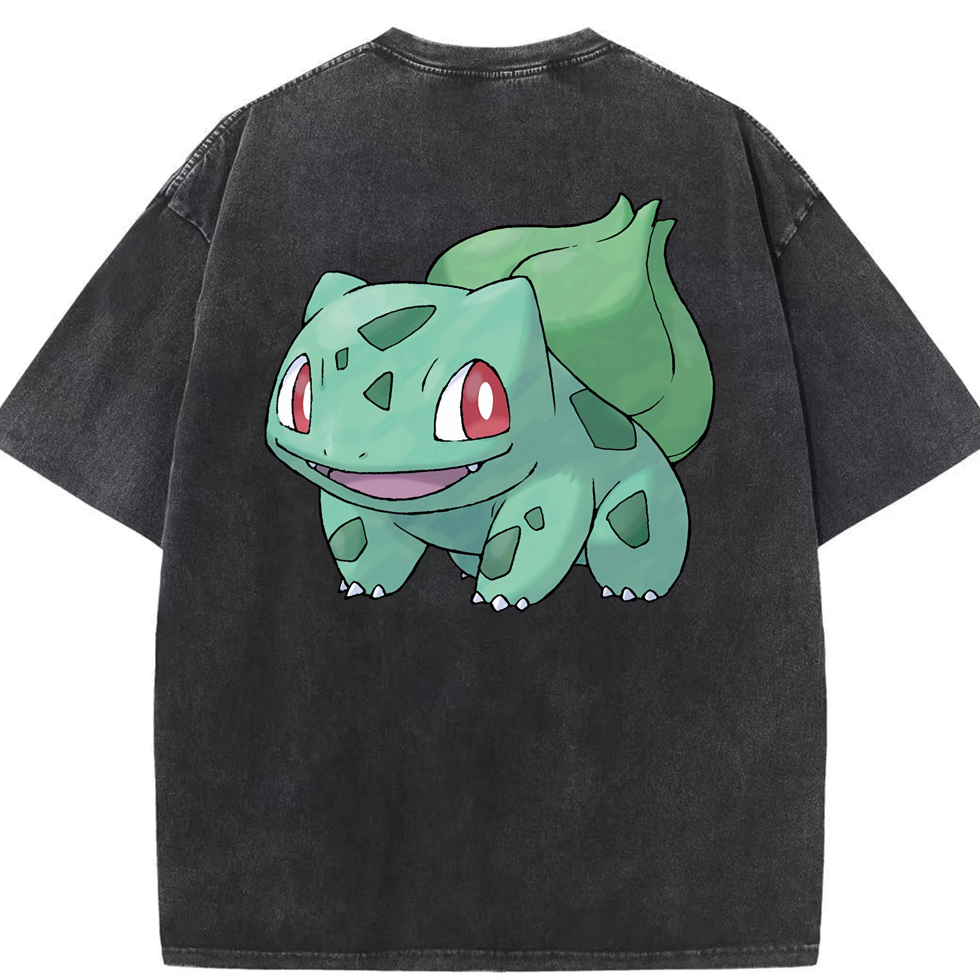 （画像用） ポケットモンスター Pokémon 綿100% ヴィンテージ風 半袖Tシャツ（背面プリント）
