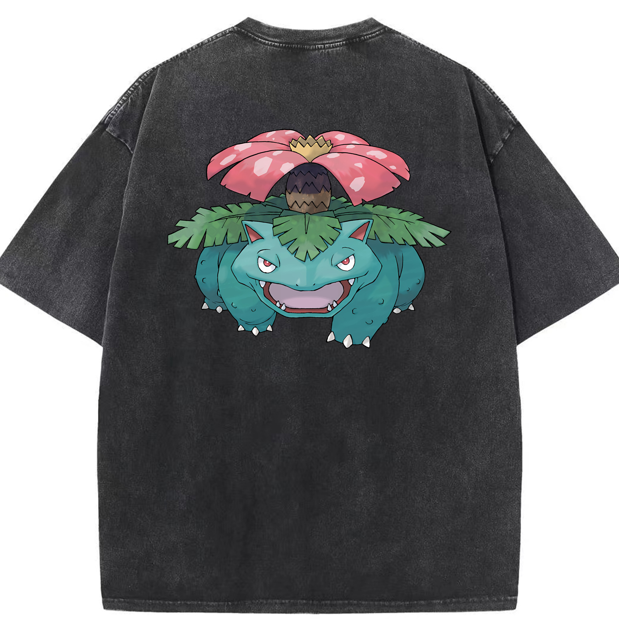 （画像用） ポケットモンスター Pokémon 綿100% ヴィンテージ風 半袖Tシャツ（背面プリント）