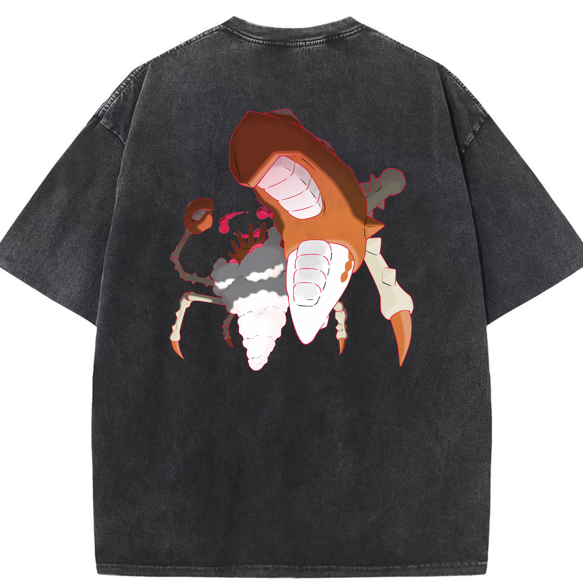 （画像用） ポケットモンスター Pokémon 綿100% ヴィンテージ風 半袖Tシャツ（背面プリント）