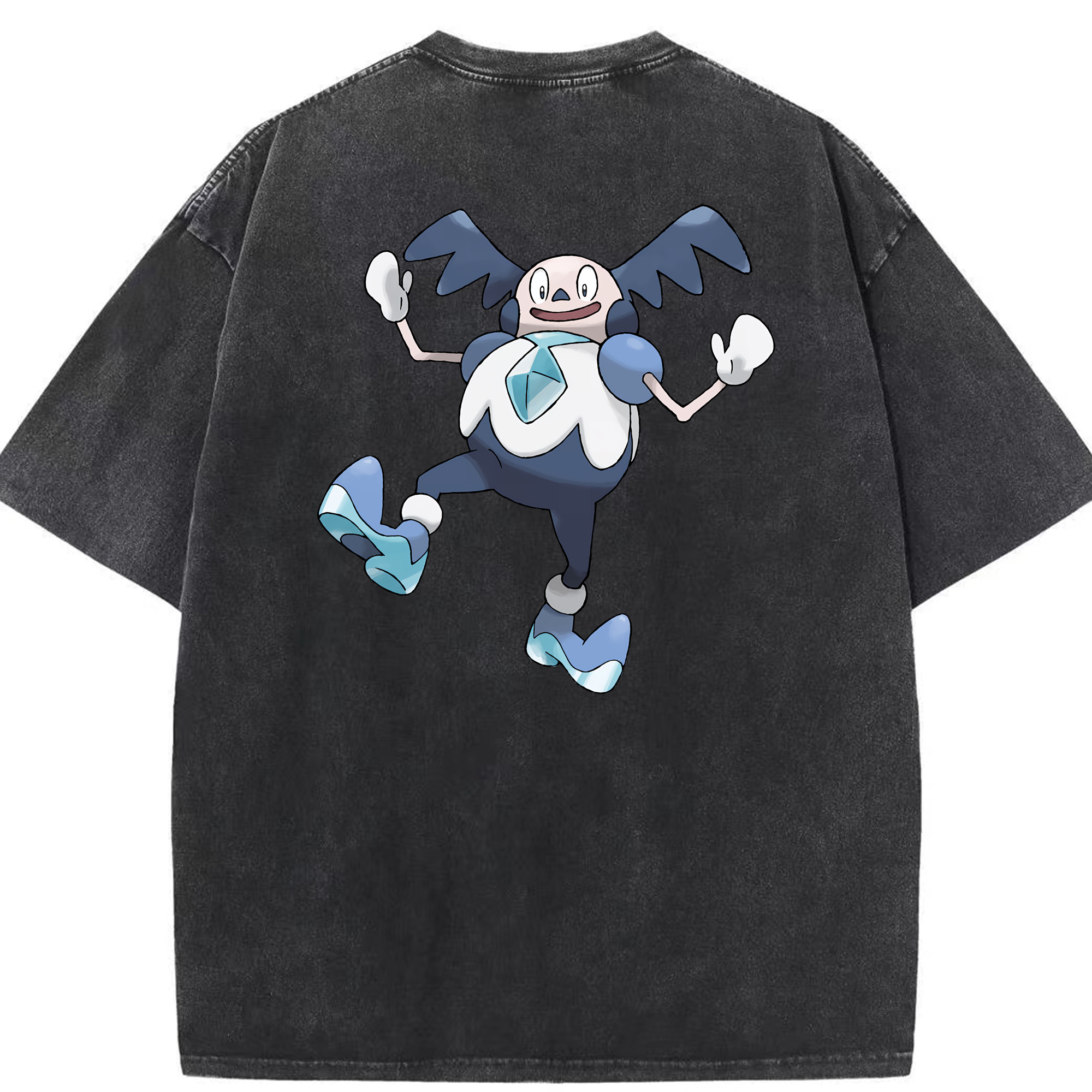（画像用） ポケットモンスター Pokémon 綿100% ヴィンテージ風 半袖Tシャツ（背面プリント）