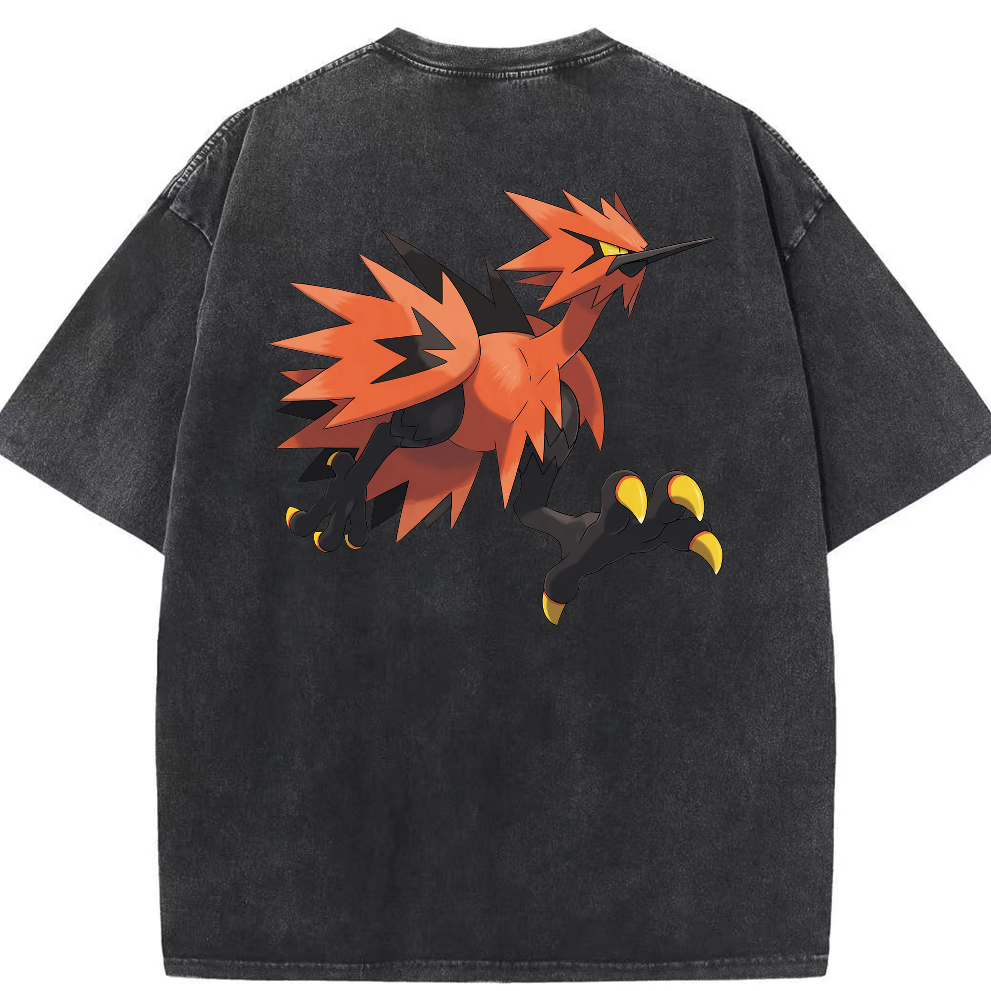 （画像用） ポケットモンスター Pokémon 綿100% ヴィンテージ風 半袖Tシャツ（背面プリント）